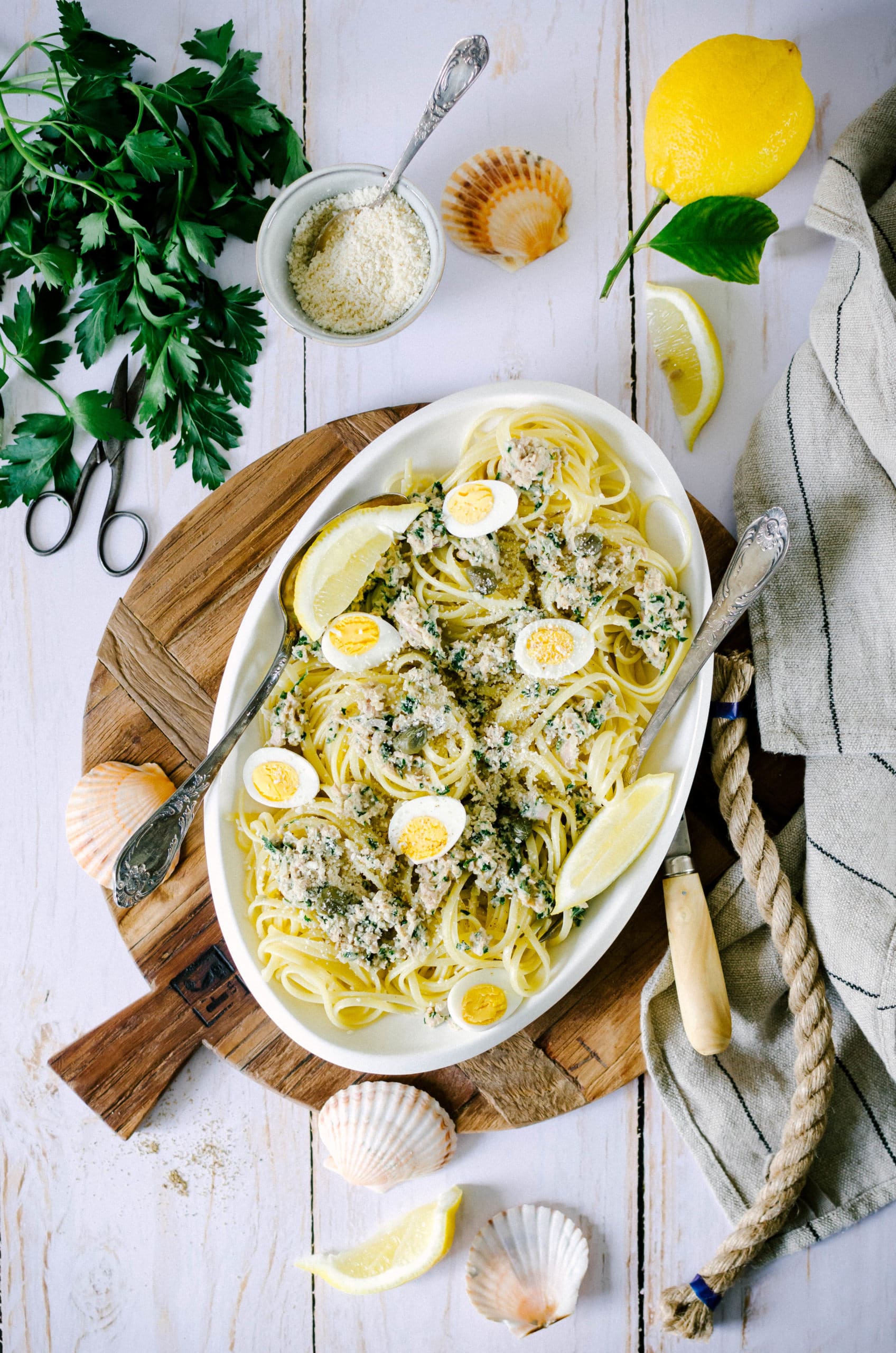 Tuna and Lemon Creamy Pasta