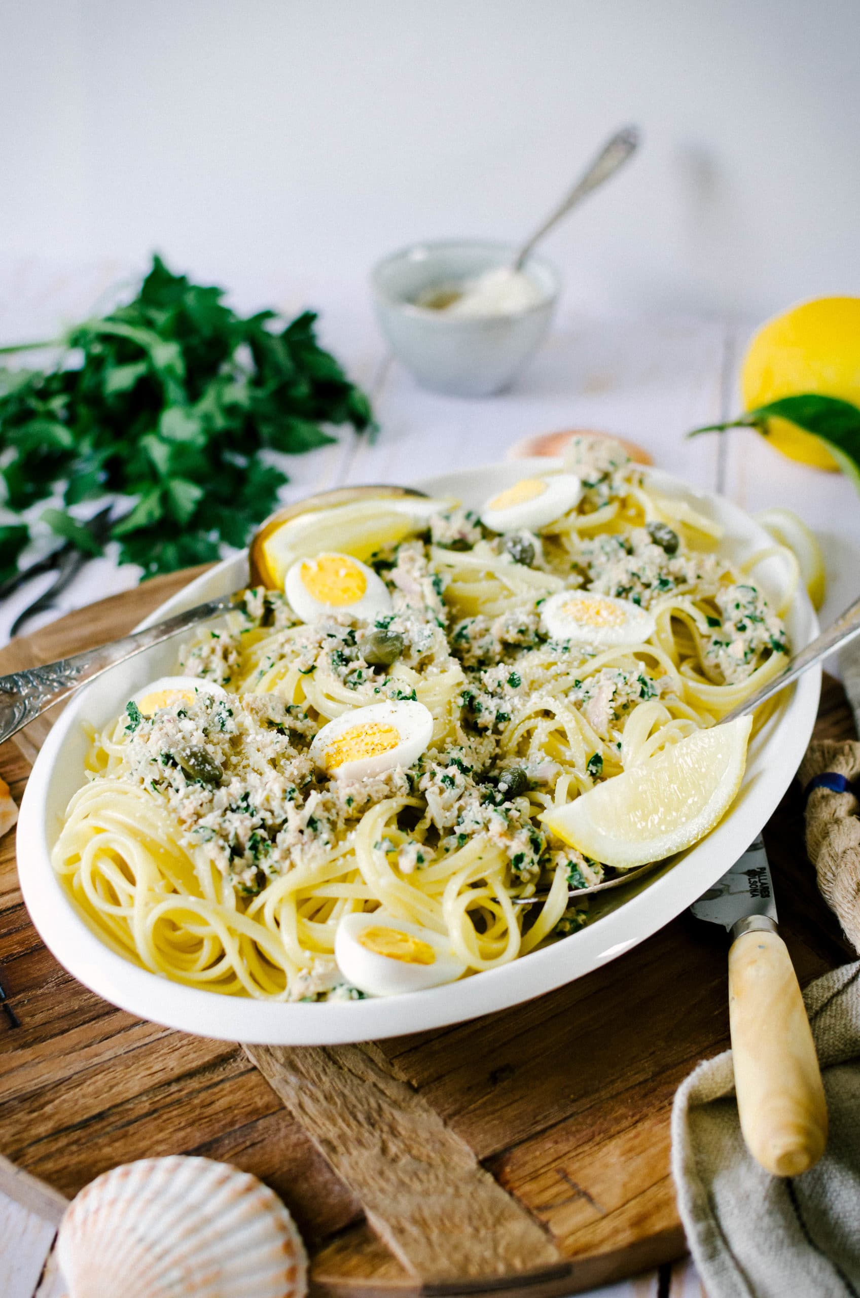 fish and lemon linguine recipe