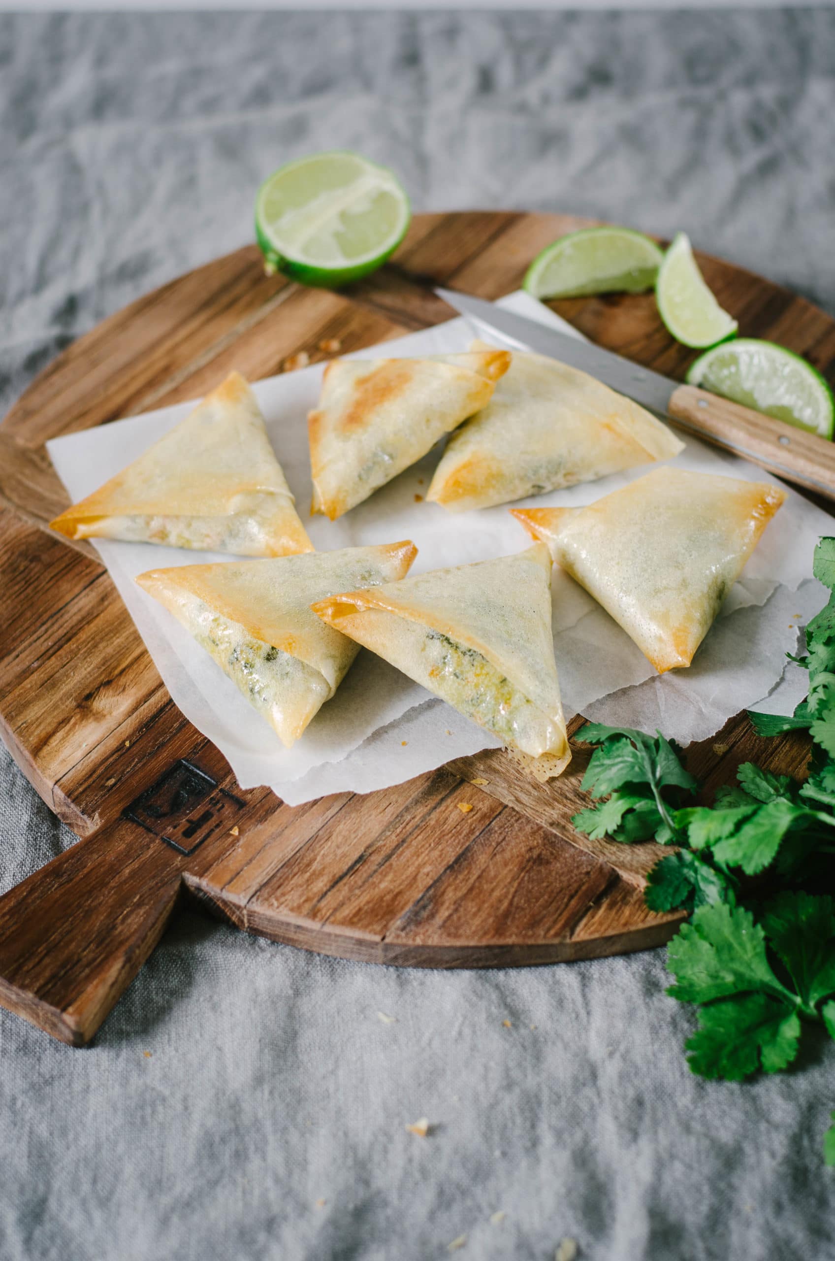 Vegetables Samoussa with Indian Spices