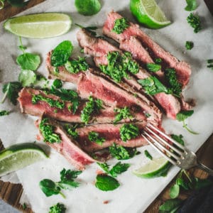 Salade de bœuf grillé et gremolata