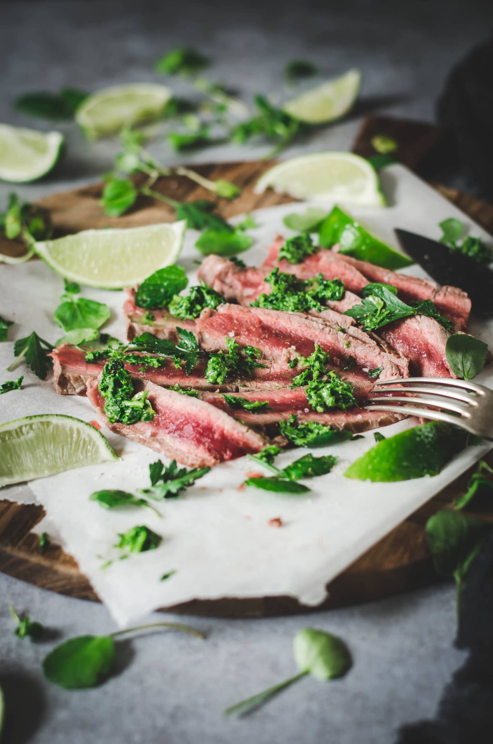 Salade de bœuf grillé et gremolata