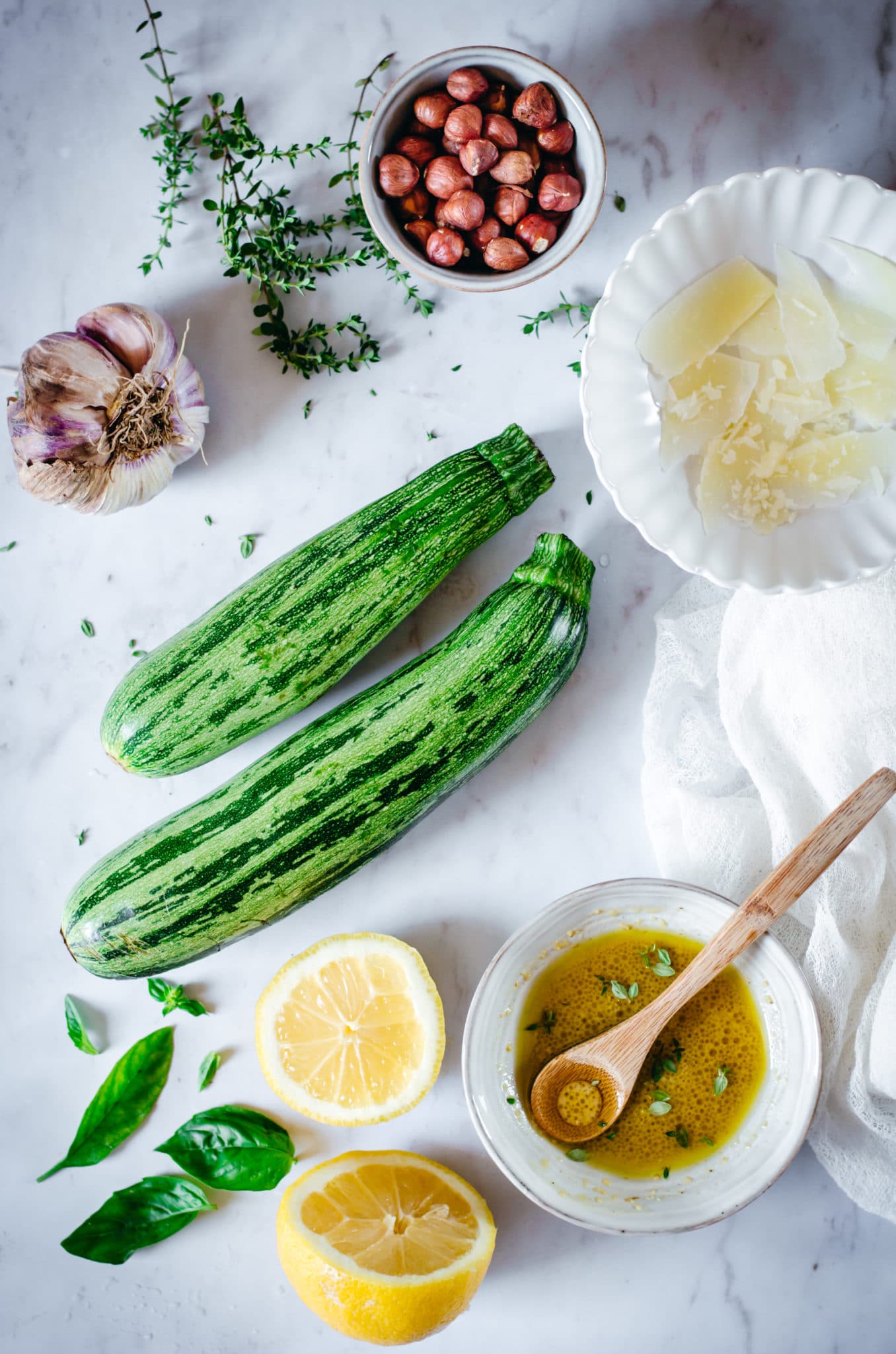 Salade de courgettes crues