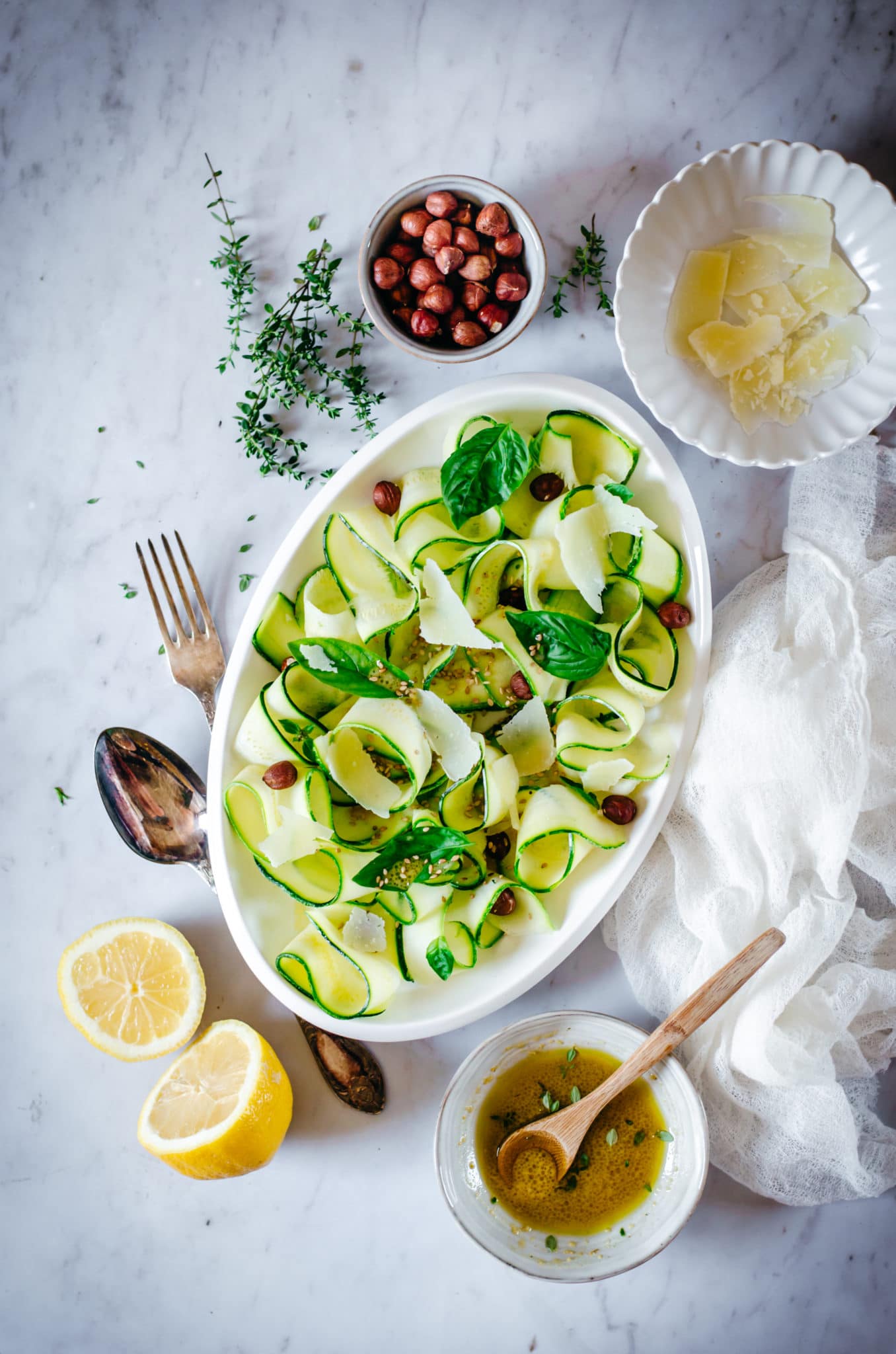 Salade de courgettes crues