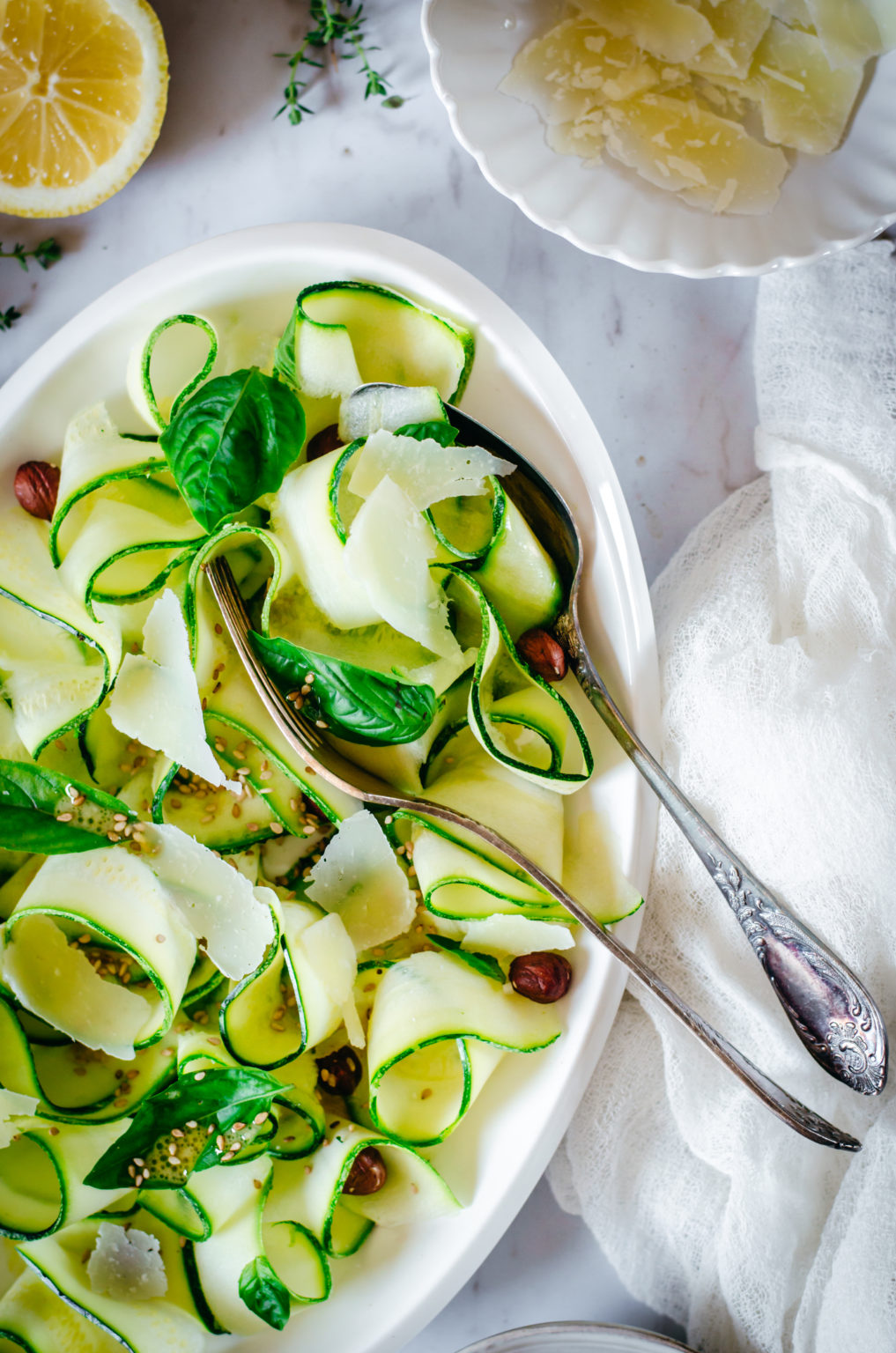 Salade De Courgettes Crues - Recette - Tangerine Zest