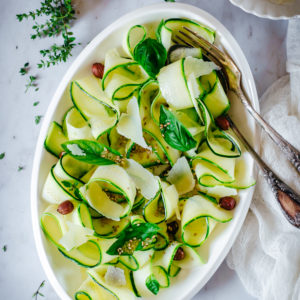 Salade de courgettes crues