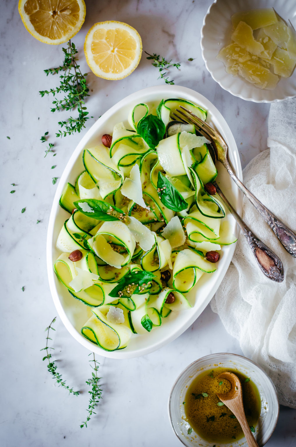 Salade De Courgettes Crues - Recette - Tangerine Zest