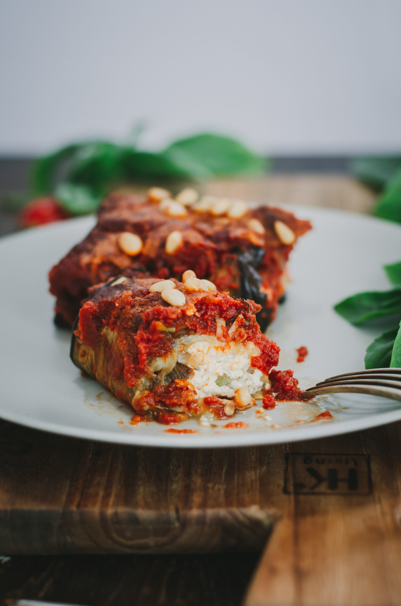 Cannelloni d'aubergine à la ricotta