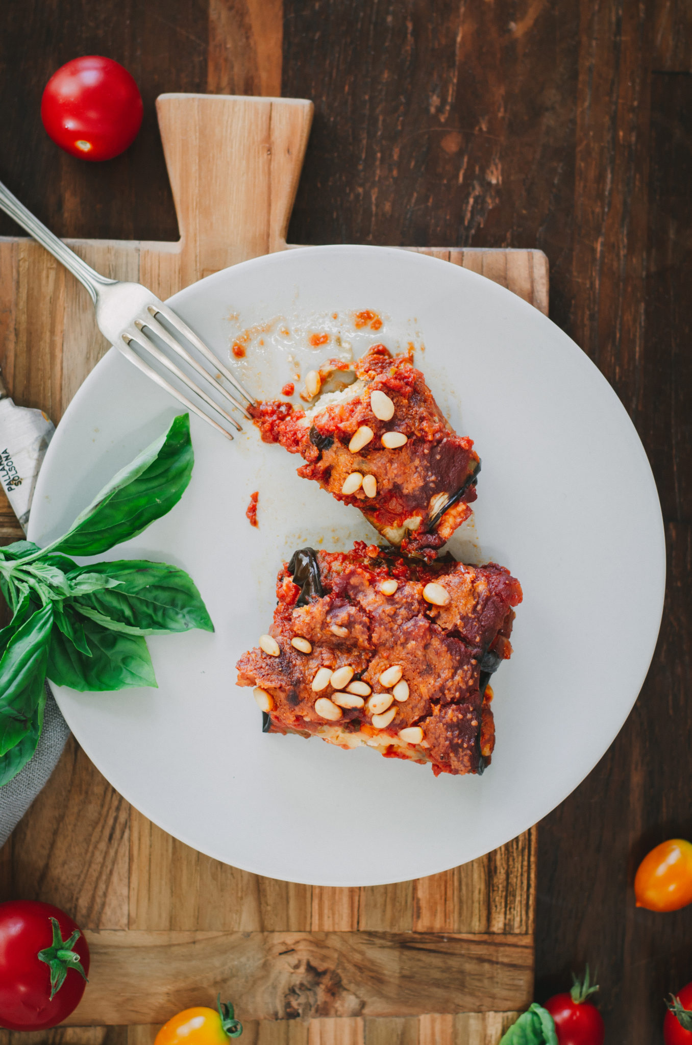 Cannelloni d'aubergine à la ricotta