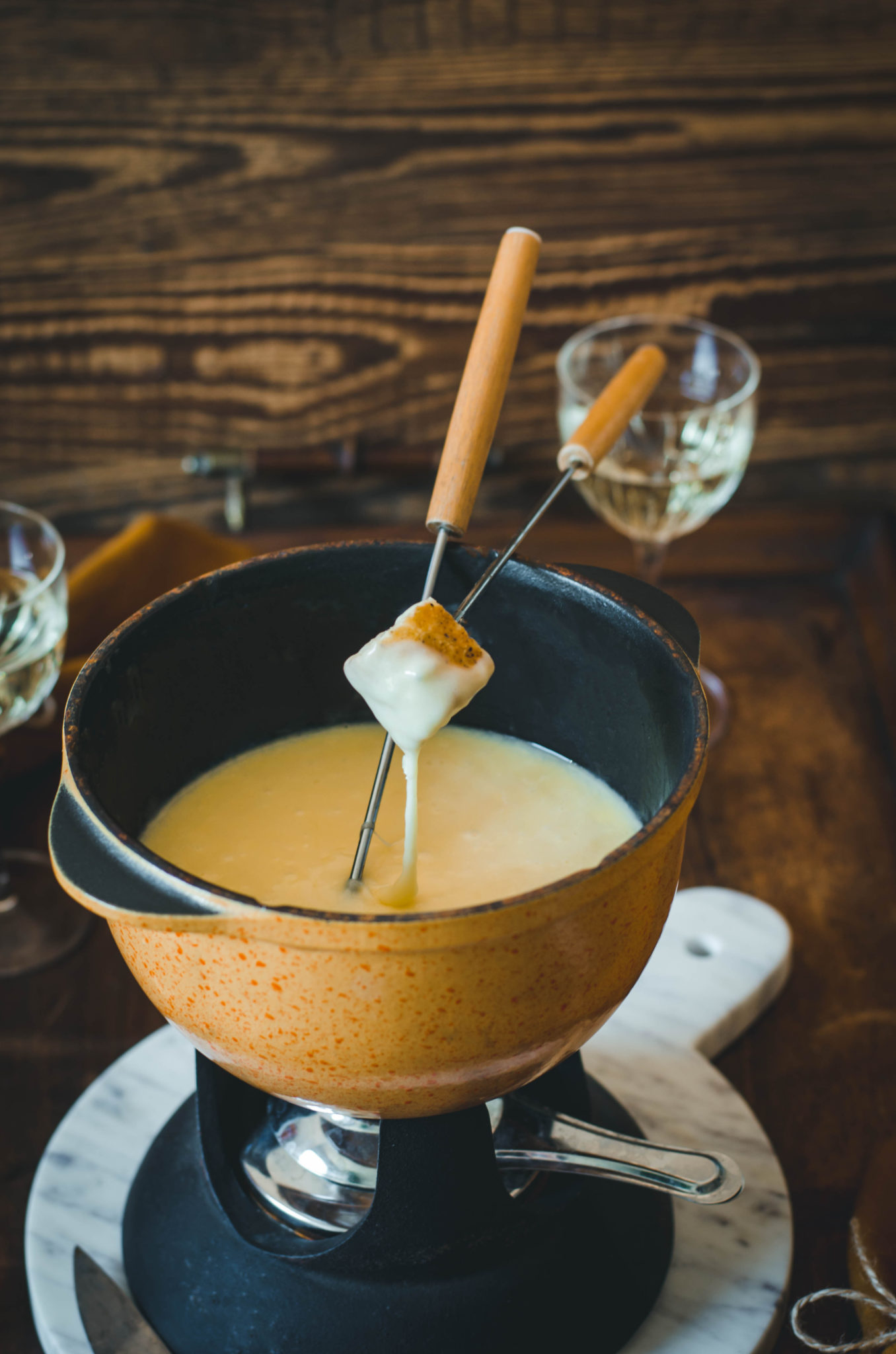 Fondue Suisse moitiémoitié aux 2 fromages