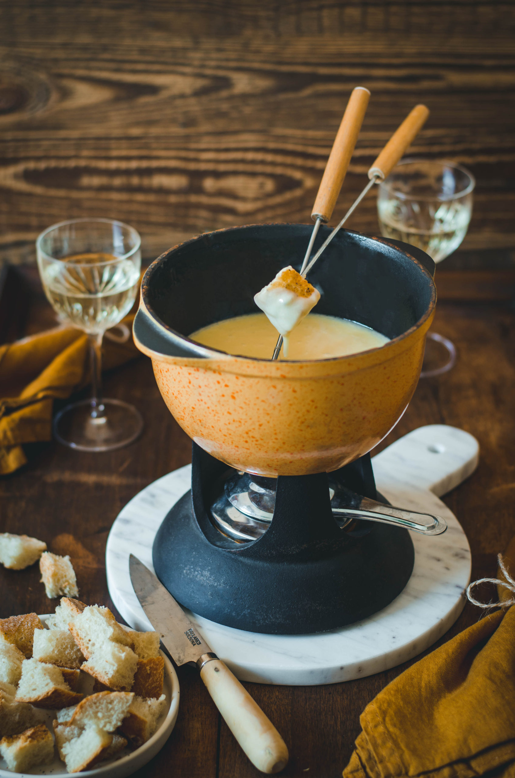 fondue suisse aux 2 fromages 