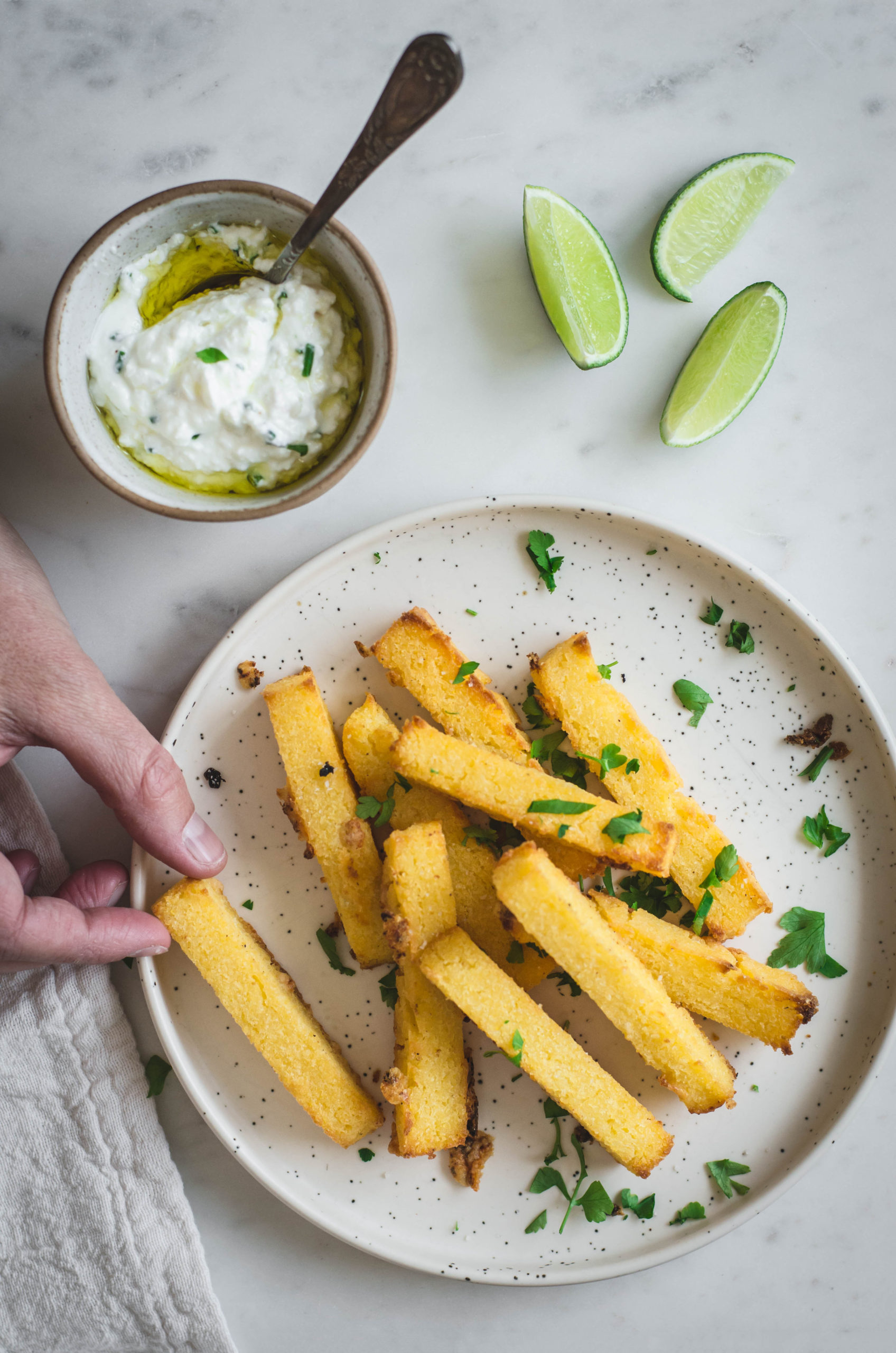 frites de polenta au four