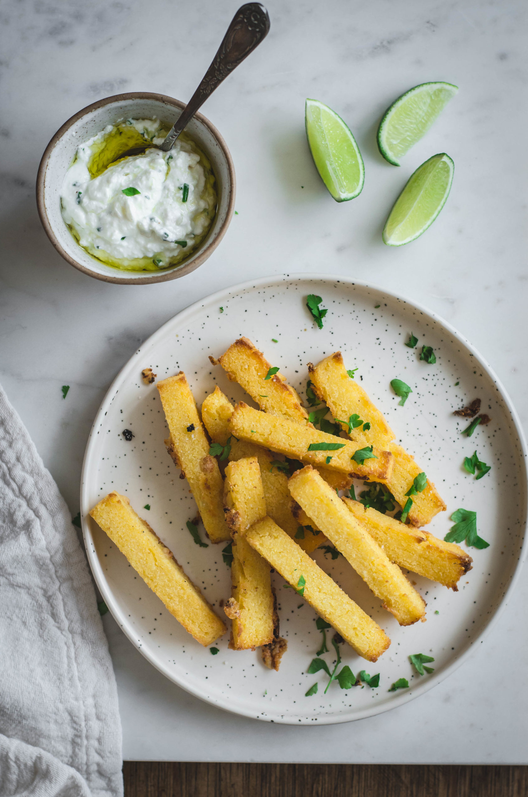 frites de polenta au four