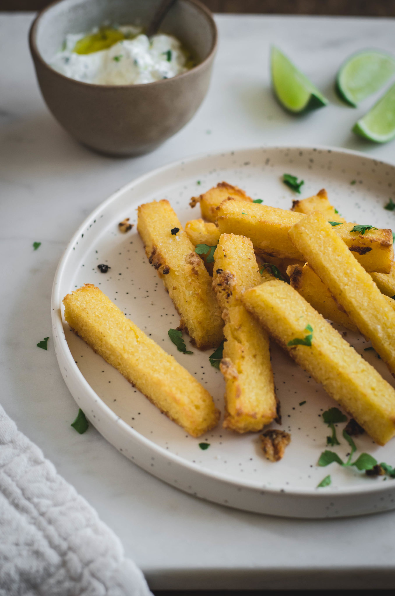 Frites de polenta au four - Recette - Tangerine Zest