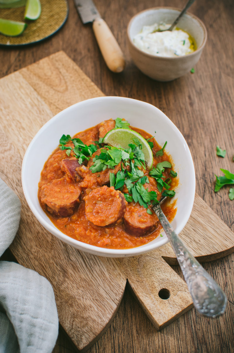 Rougail saucisse recette de la Réunion - Recette maison facile