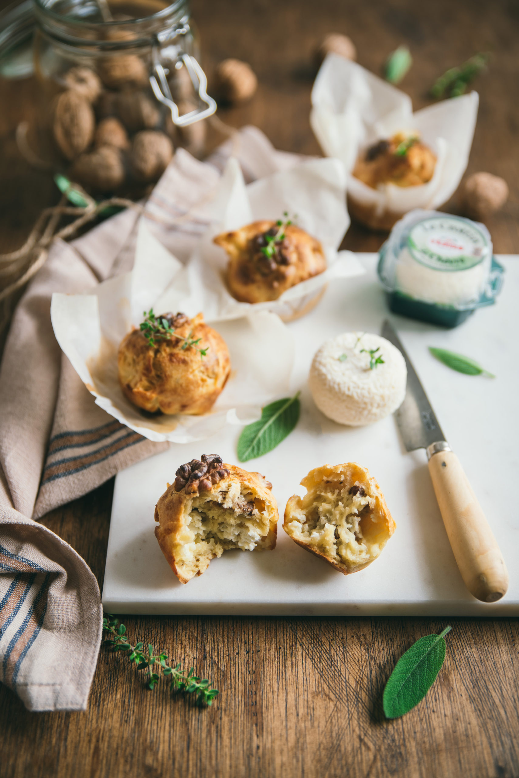 Cake au crottin de chèvre et miel