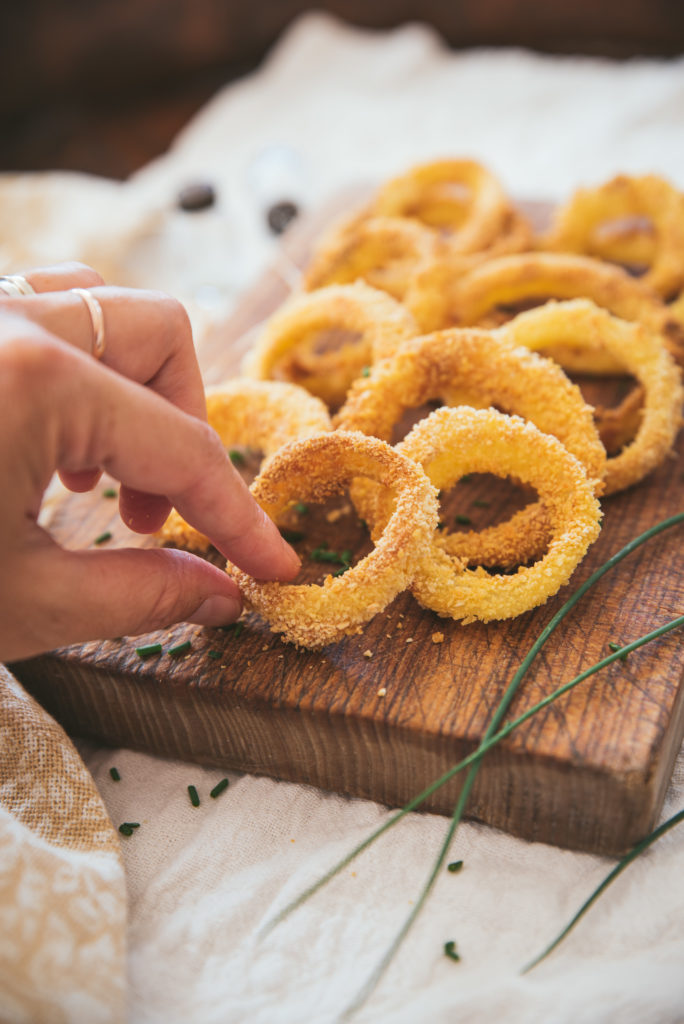 Oignon rings au four Recette sans friture pour l'apéritif