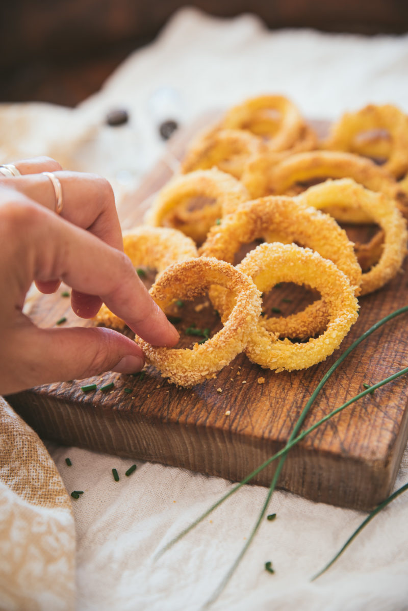 Oignon rings au four Recette sans friture pour l