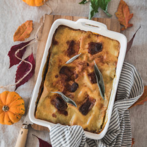 Lasagne butternut chèvre épinard