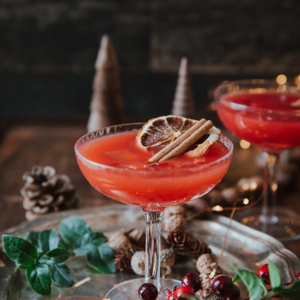 Punch de Noël {clémentine et cranberry} Recette de cocktail