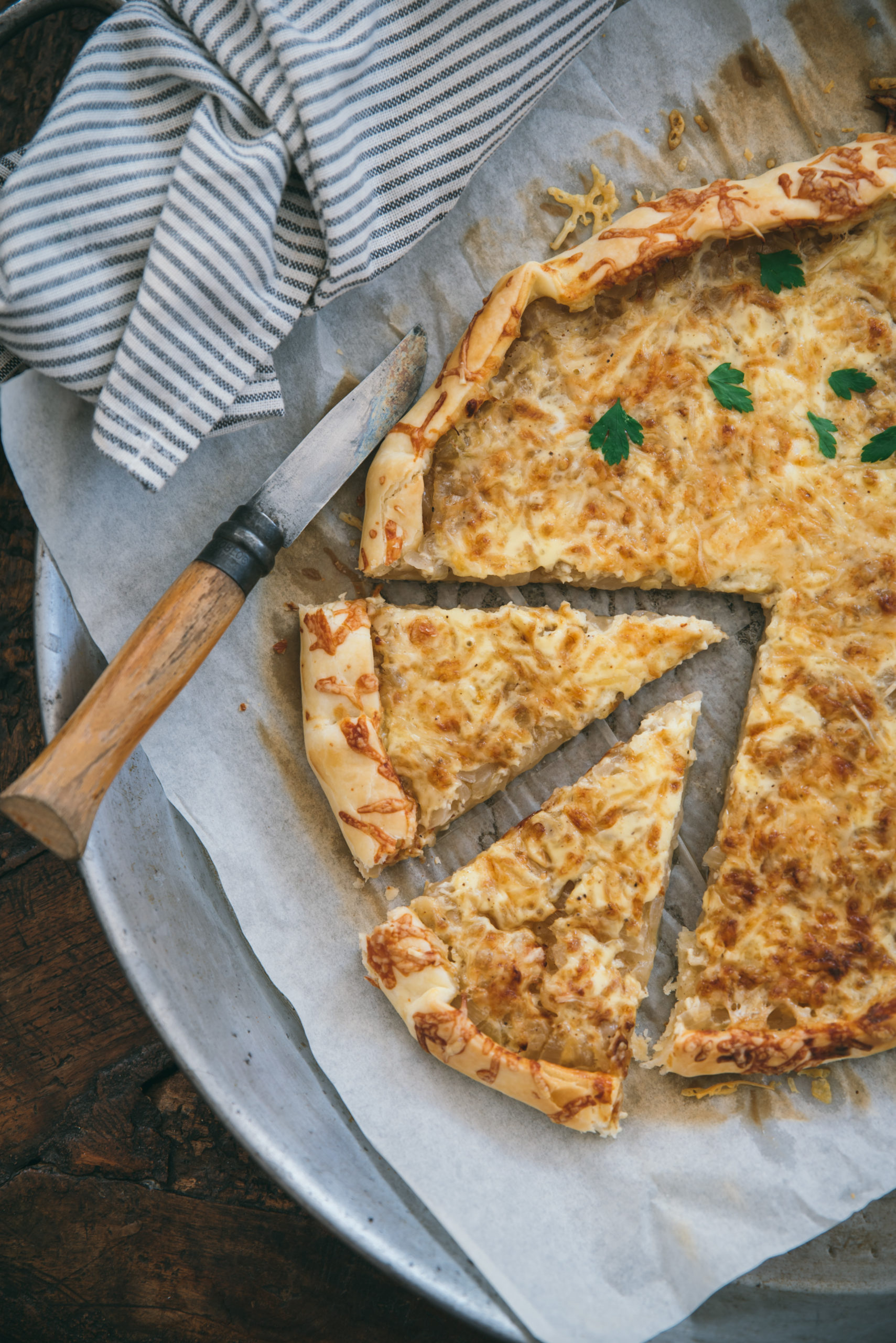 Tarte rustique à l'oignon