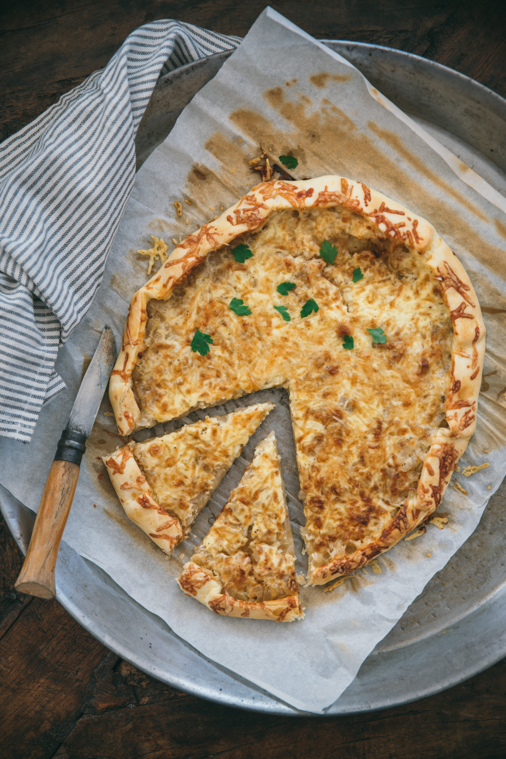 Tarte rustique à l'oignon