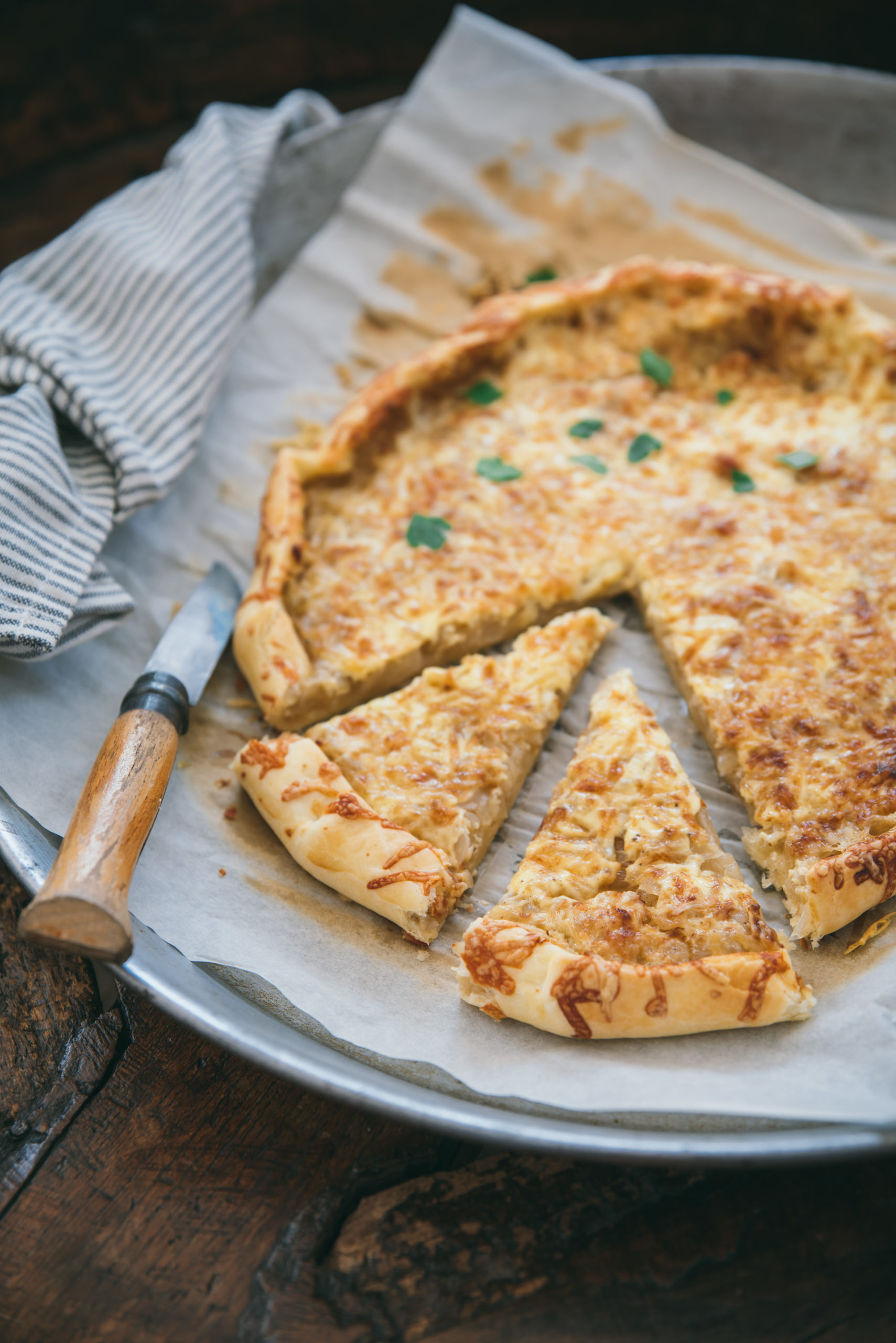 Tarte rustique à l'oignon