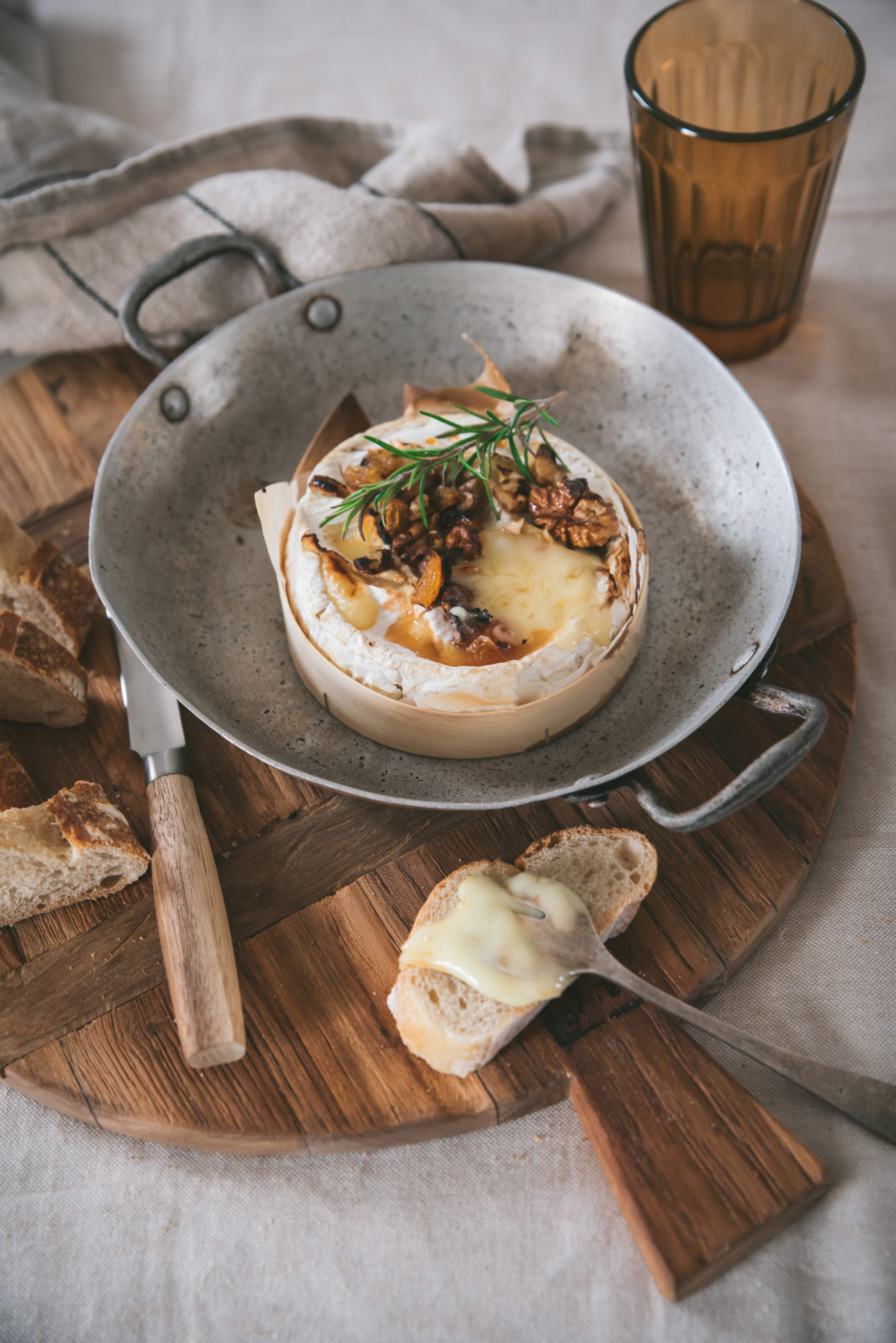 Oven-Roasted Camembert Cheese French recipe