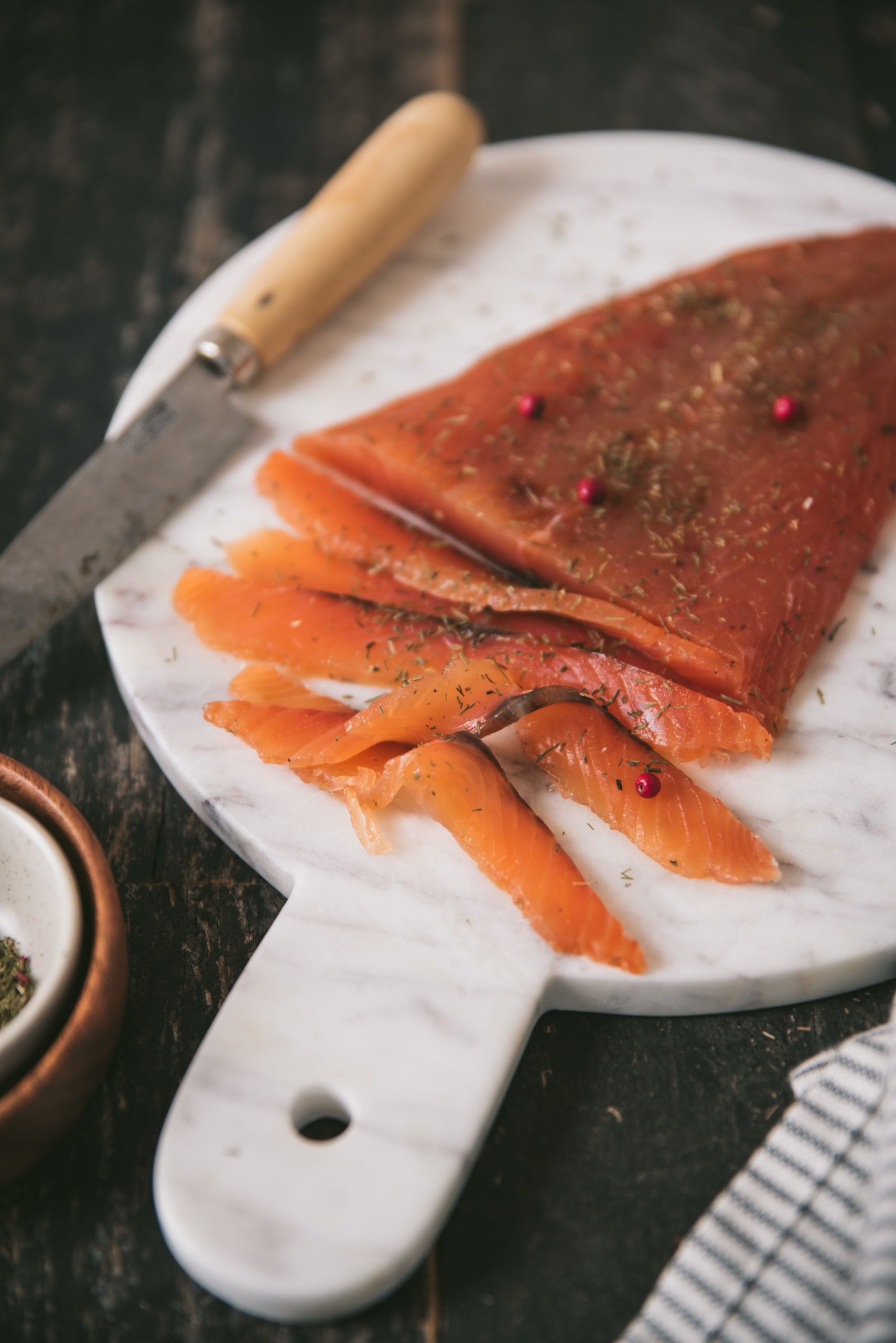 Homemade Salmon Gravlax