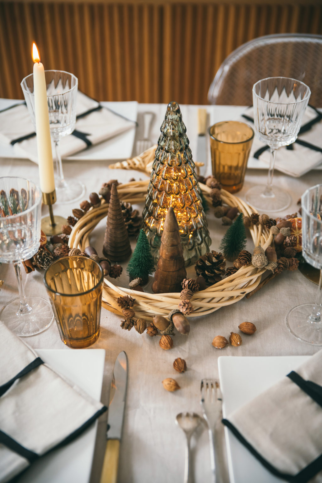 Table de Noël déco nature - Recette - Tangerine Zest