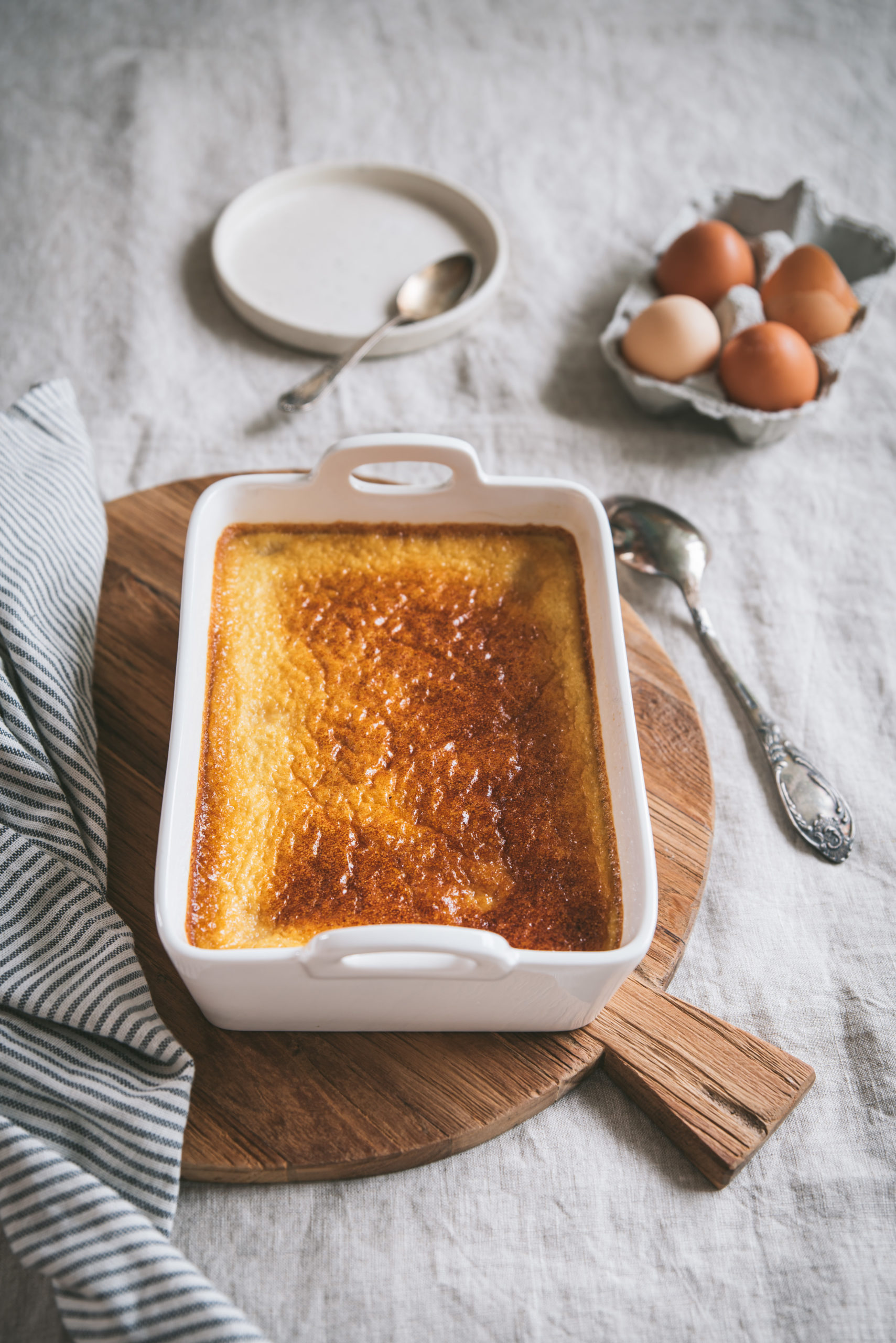 Egg Custard Flan French Dessert Recipe