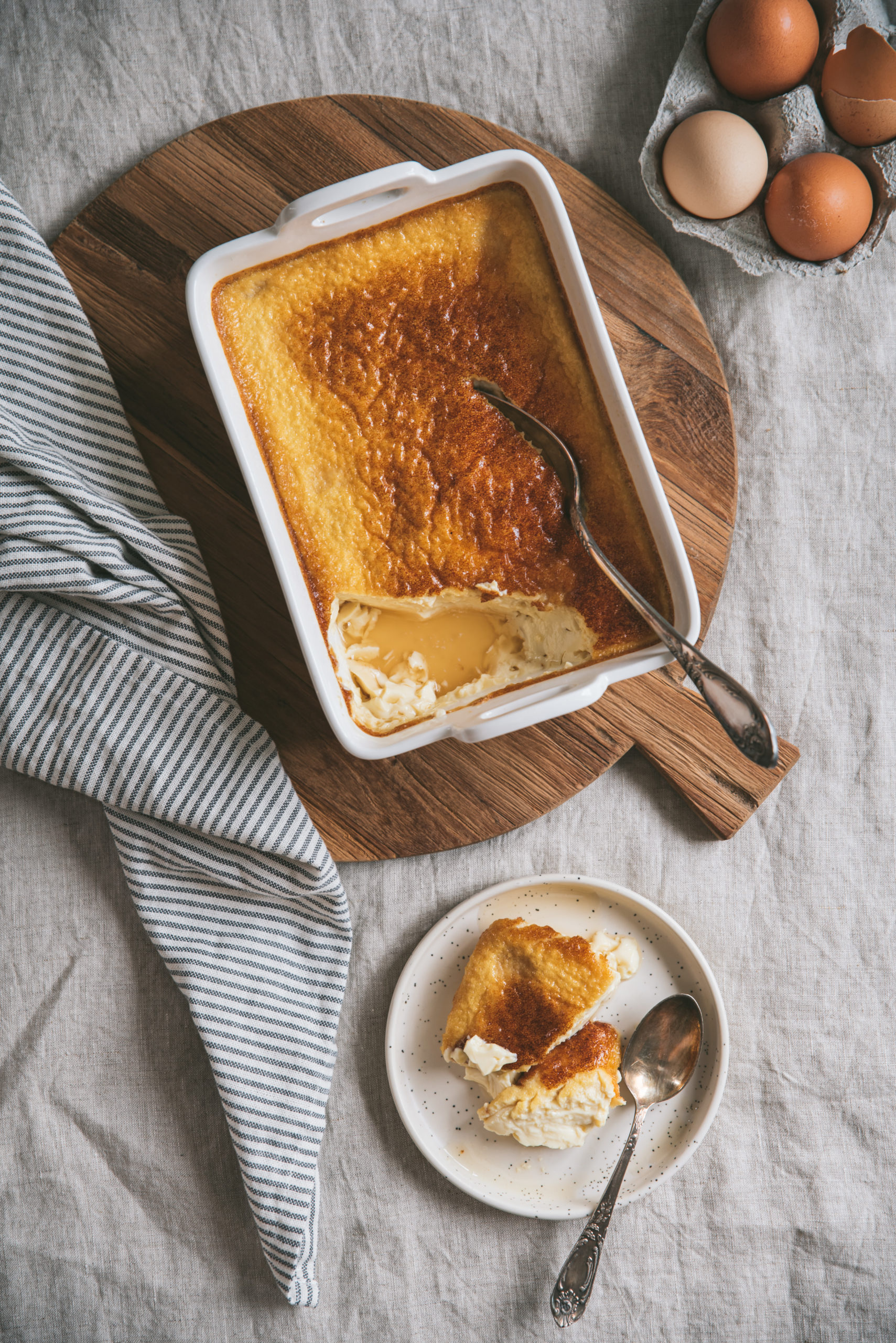 Egg Custard Flan French Dessert Recipe