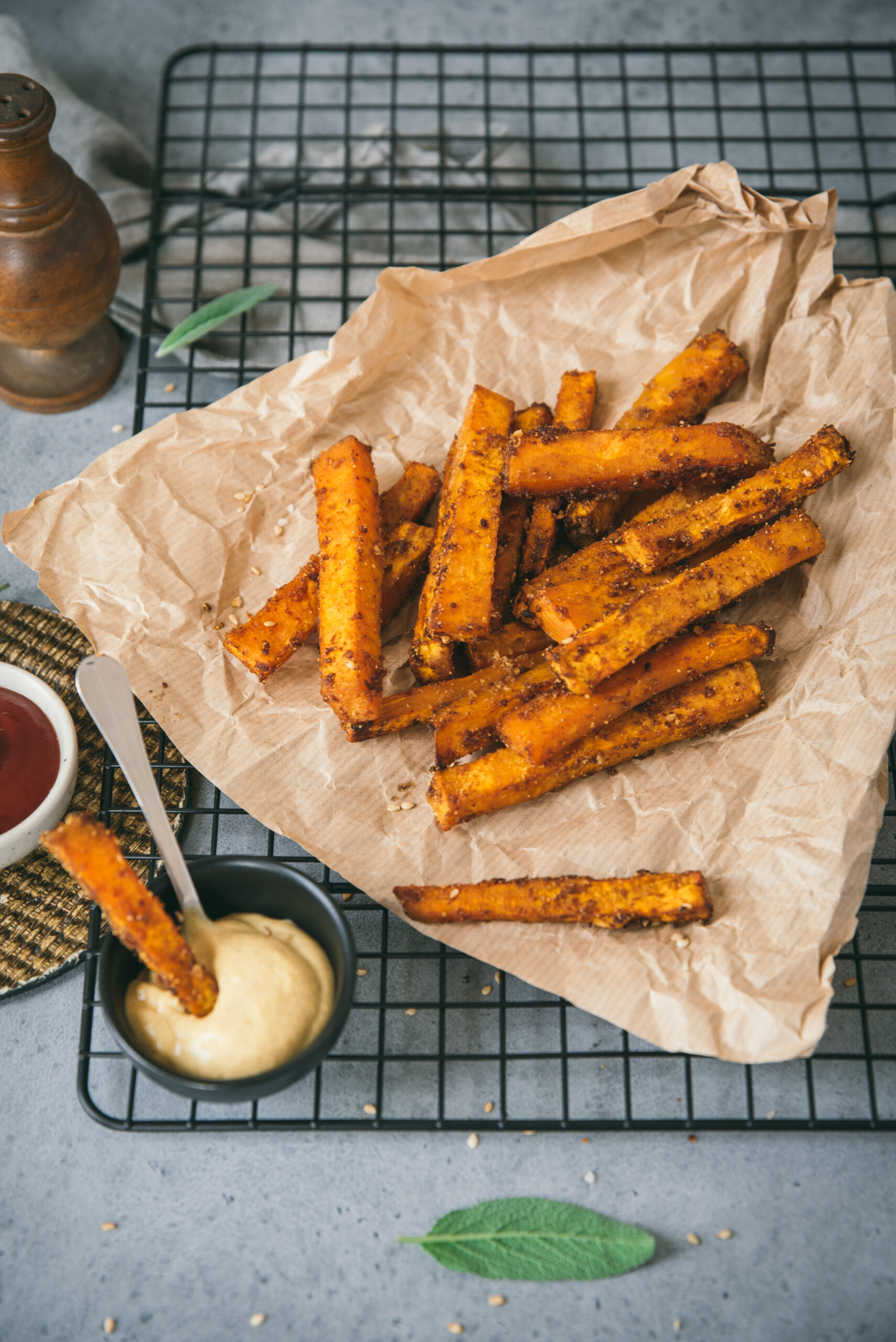 Frites patate douce croustillantes