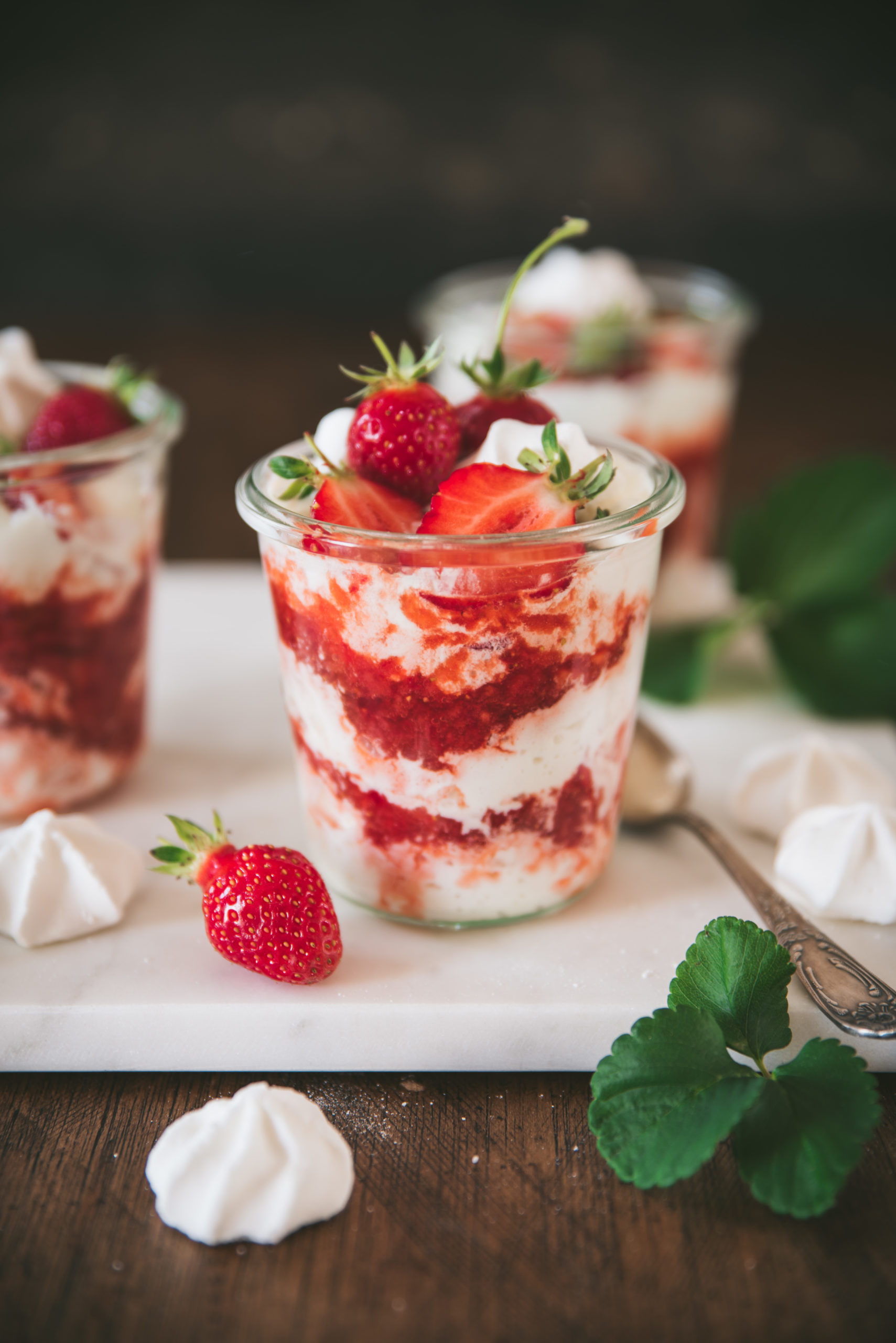dessert verrine fraise
