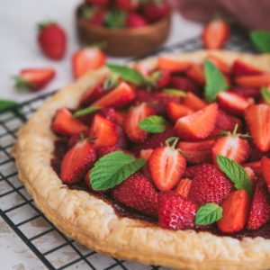 Tarte fine aux fraises