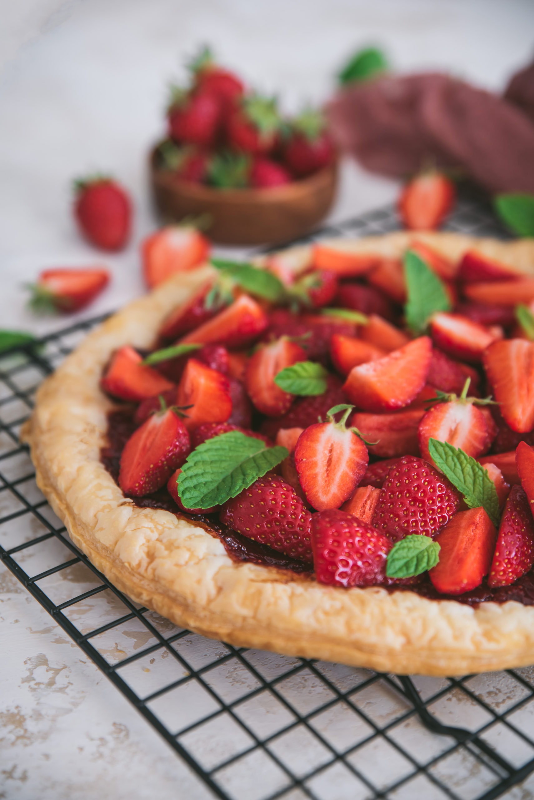 Tarte fine aux fraises