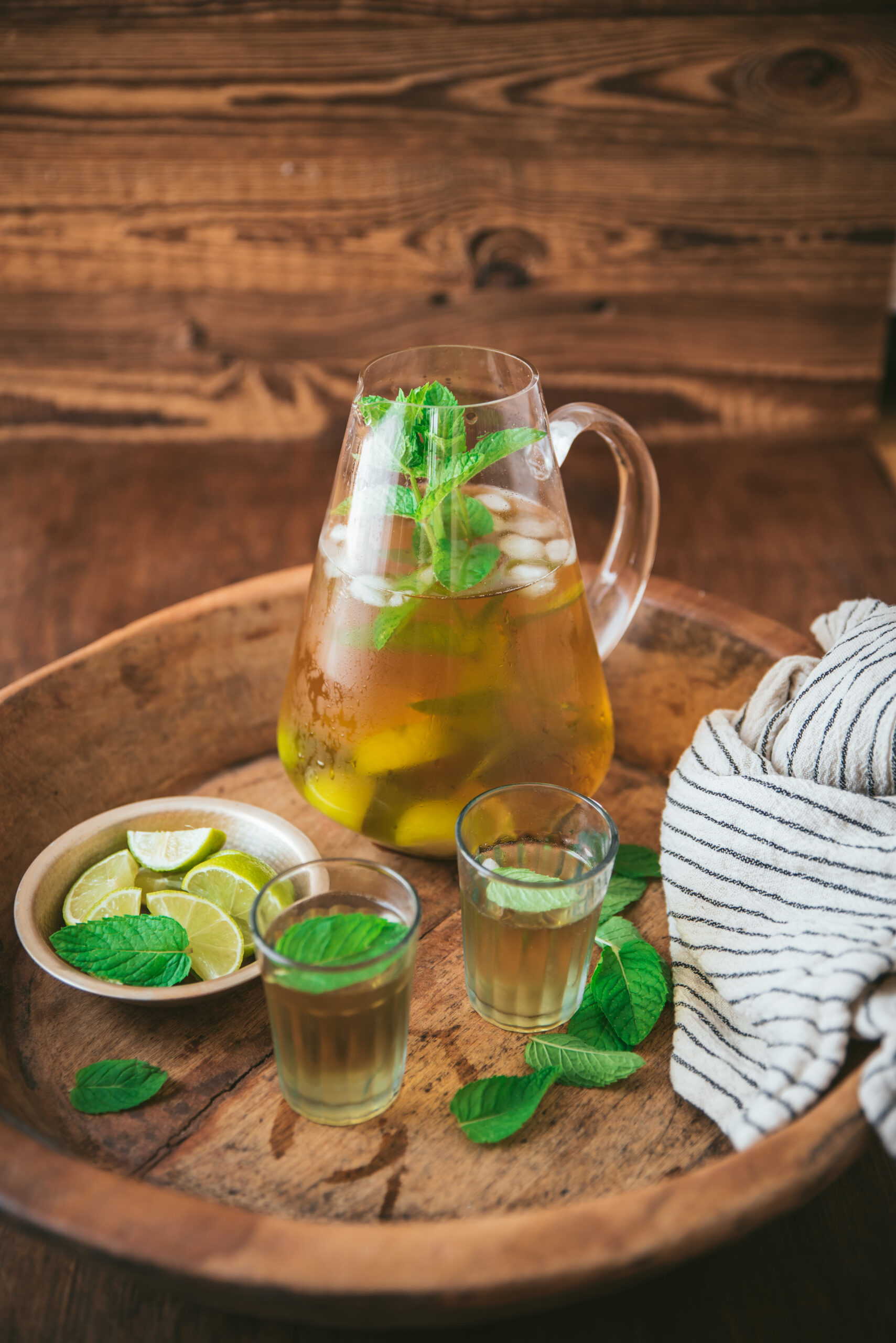 Thé glacé menthe et citron vert idée recette à cuisiner en été