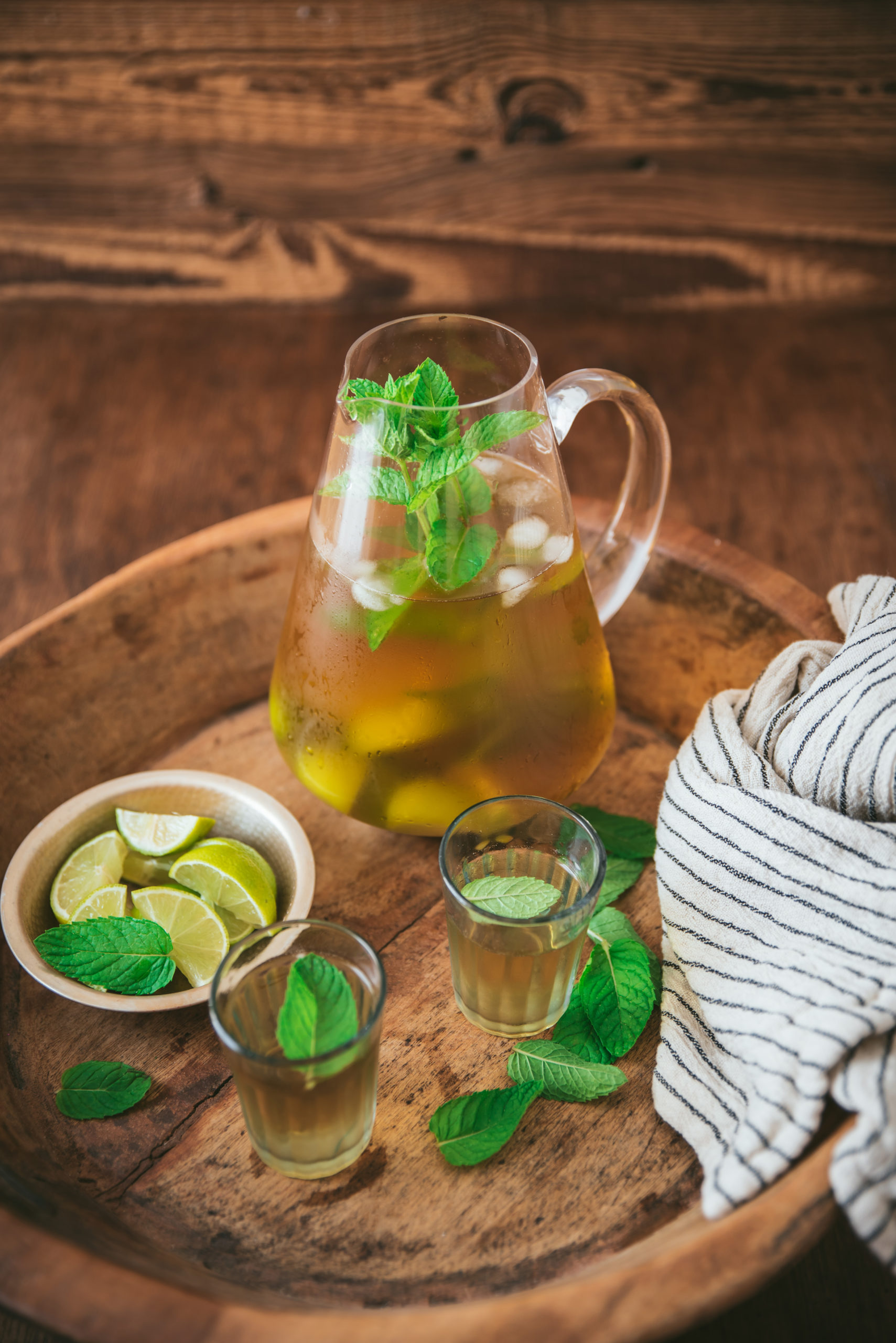Mint and Lime Iced Tea recipe