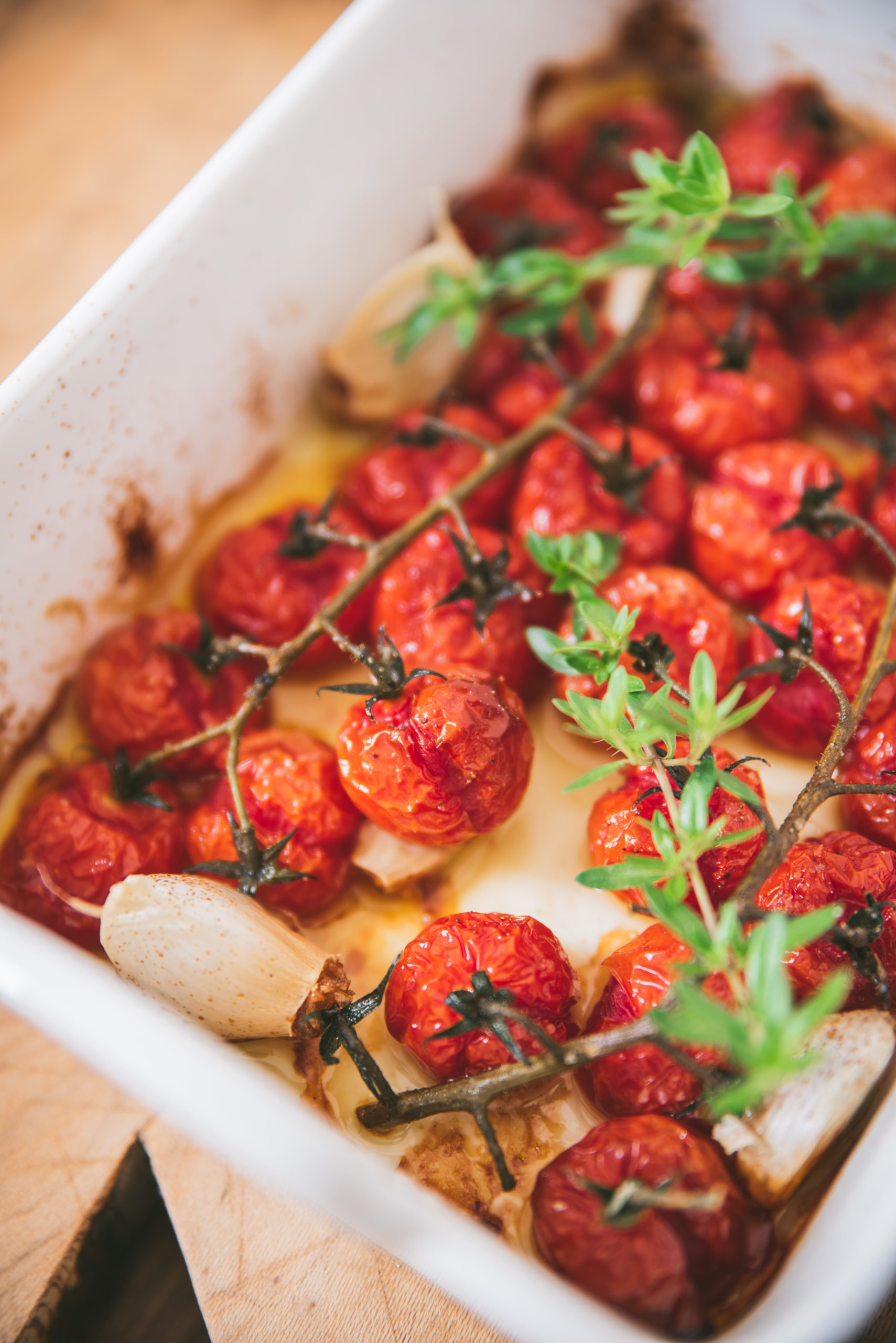 Tomates cerises rôties au four ♥ by Confit Banane ♥