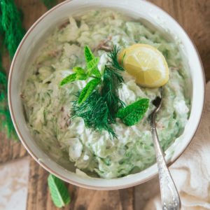 Tzatziki maison de concombre