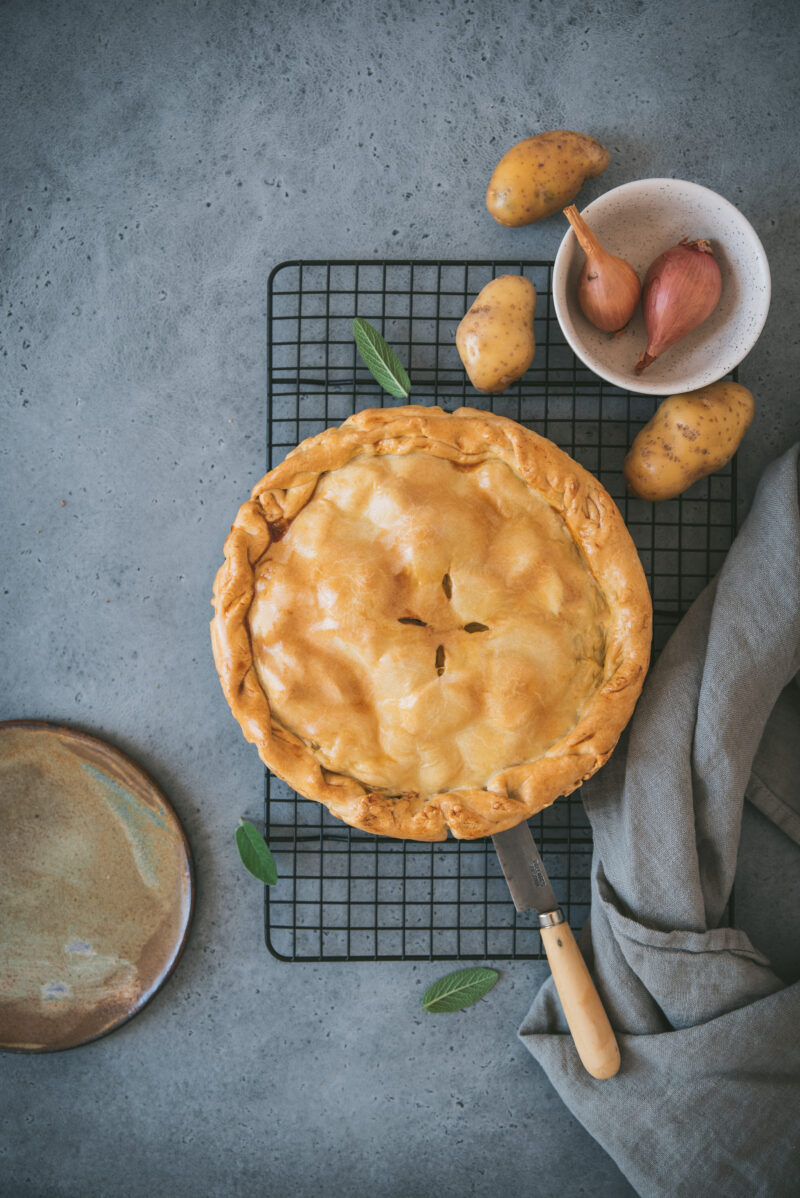 Tourte Pomme De Terre, Lard Et Pruneau - Recette Maison Facile