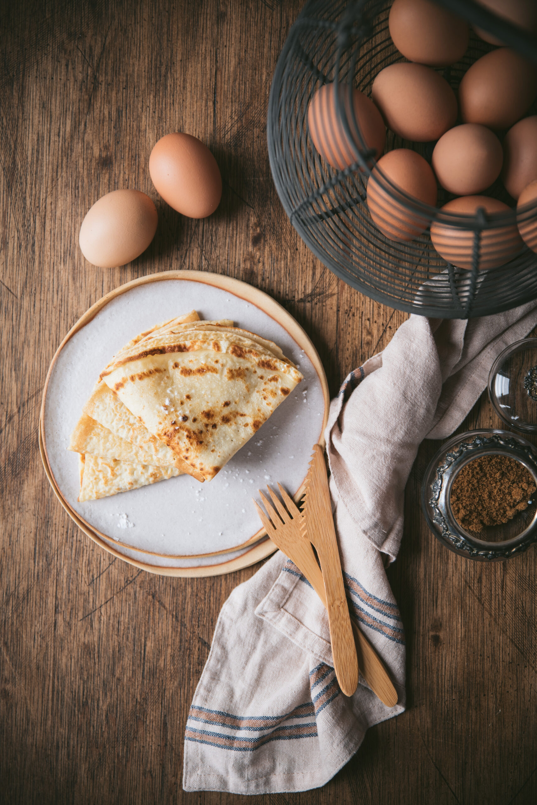 Pâte à crêpe sans beurre