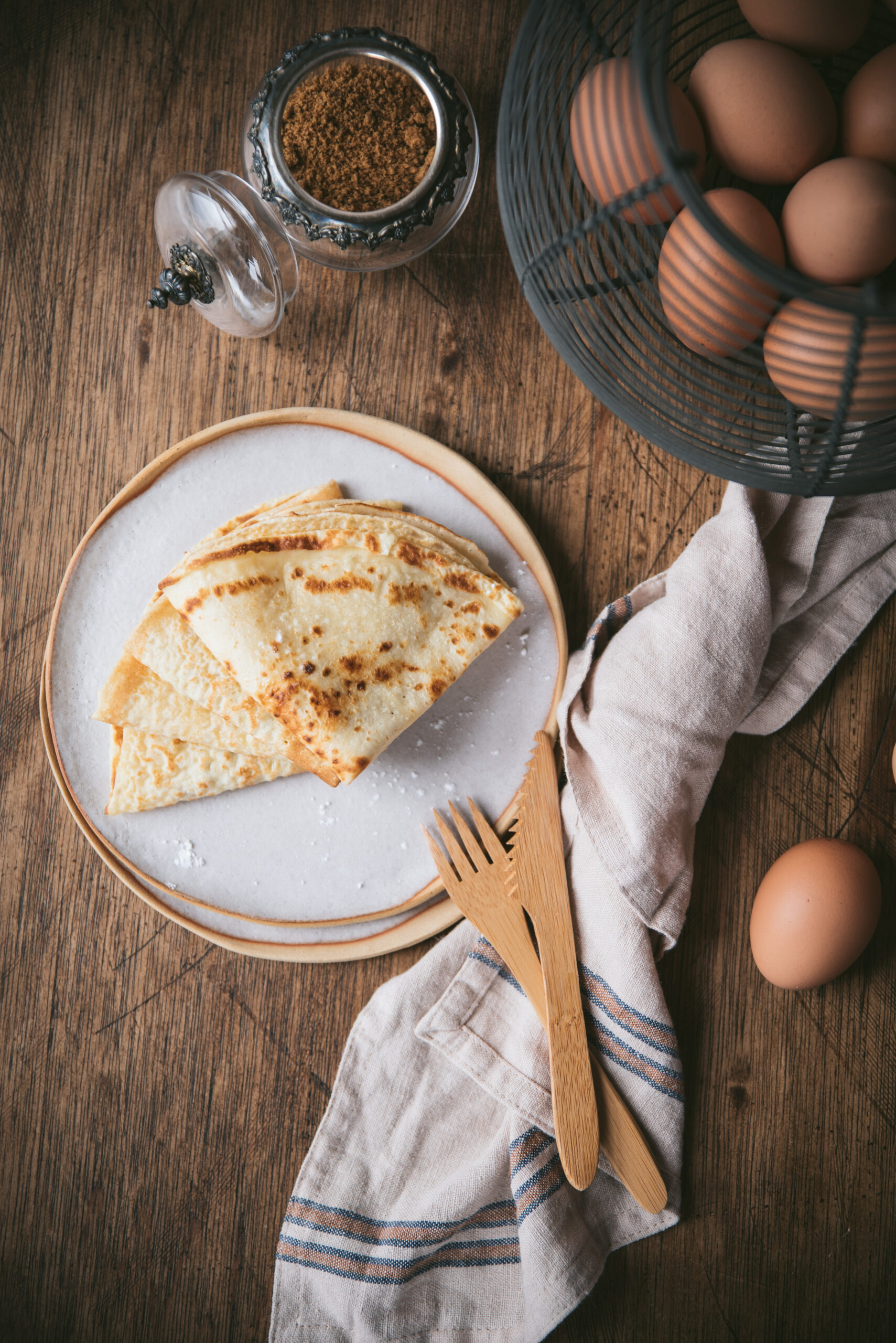 Pâte à crêpe sans beurre