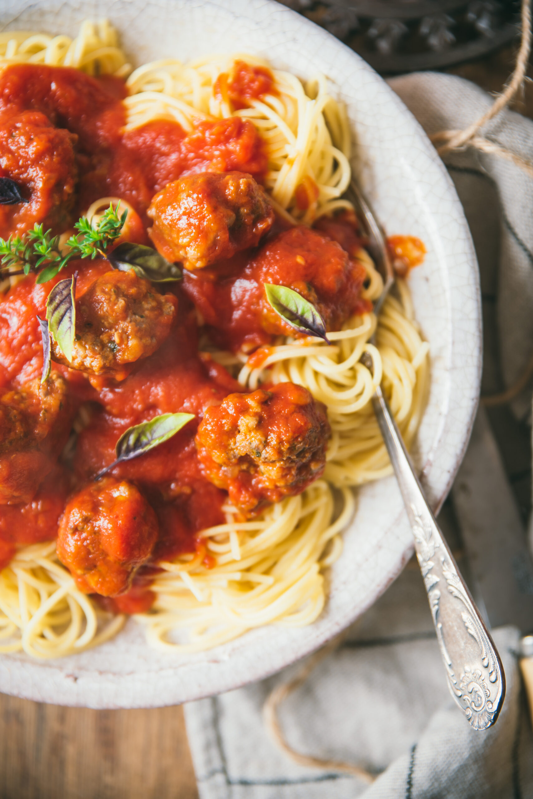 spaghetti sauce tomate boulettes viande