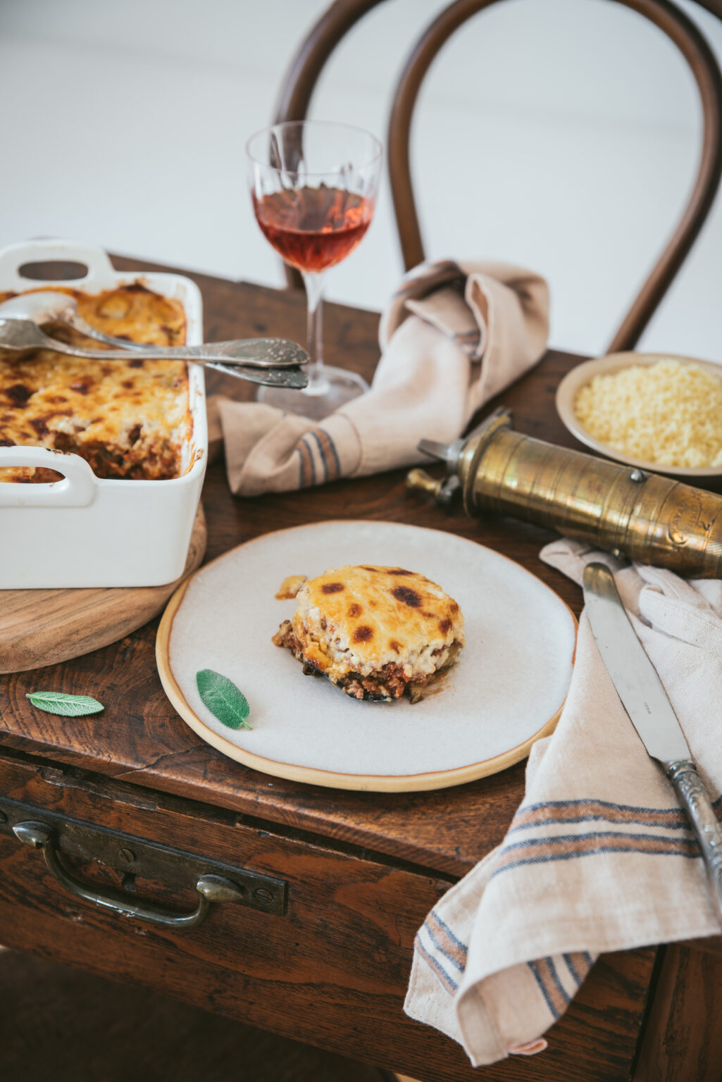 Moussaka Gratin d'aubergine au boeuf Recette maison