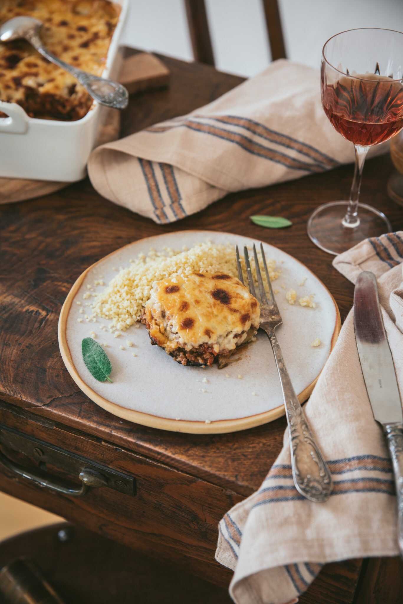 Moussaka Gratin d'aubergine au boeuf Recette maison