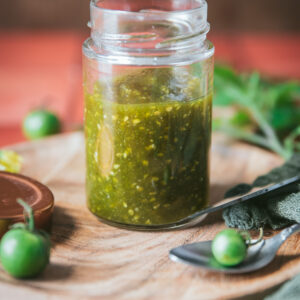 Confiture de tomate verte