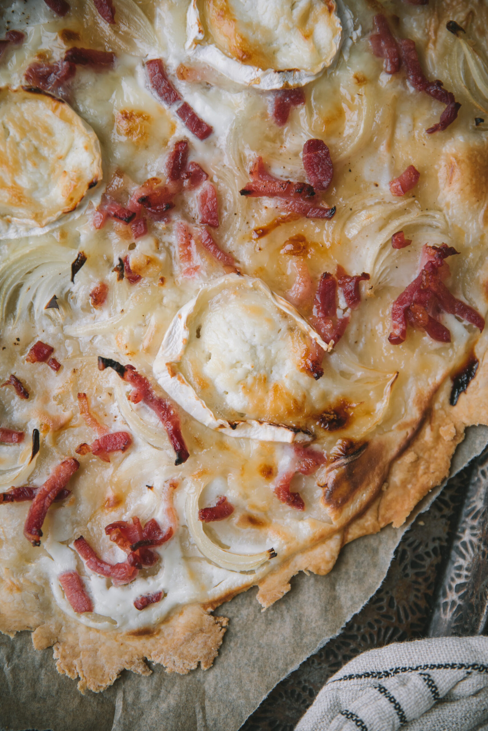 Flammkuchen Recipe - Pizza with Bacon and Onion