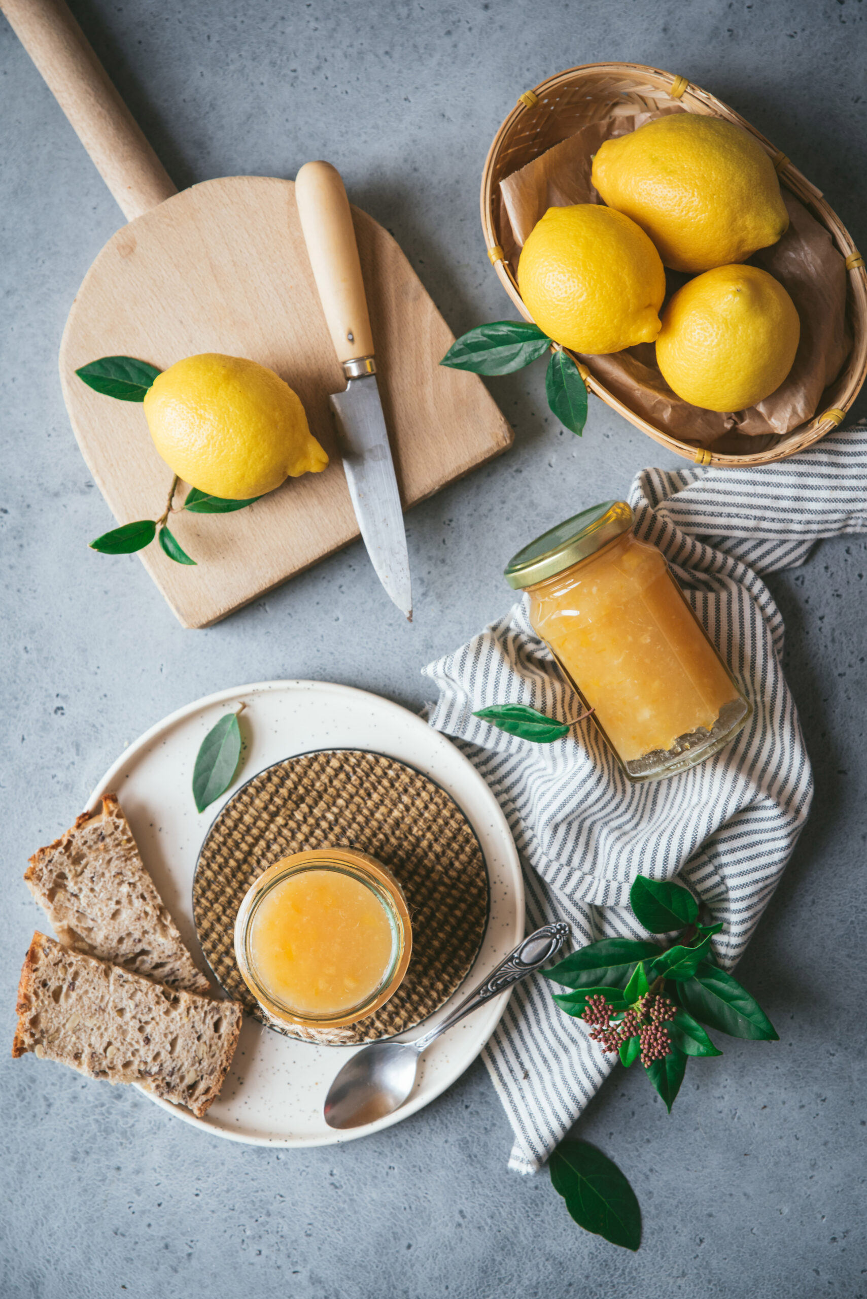 homemade Recipe lemon and bergamot marmalade