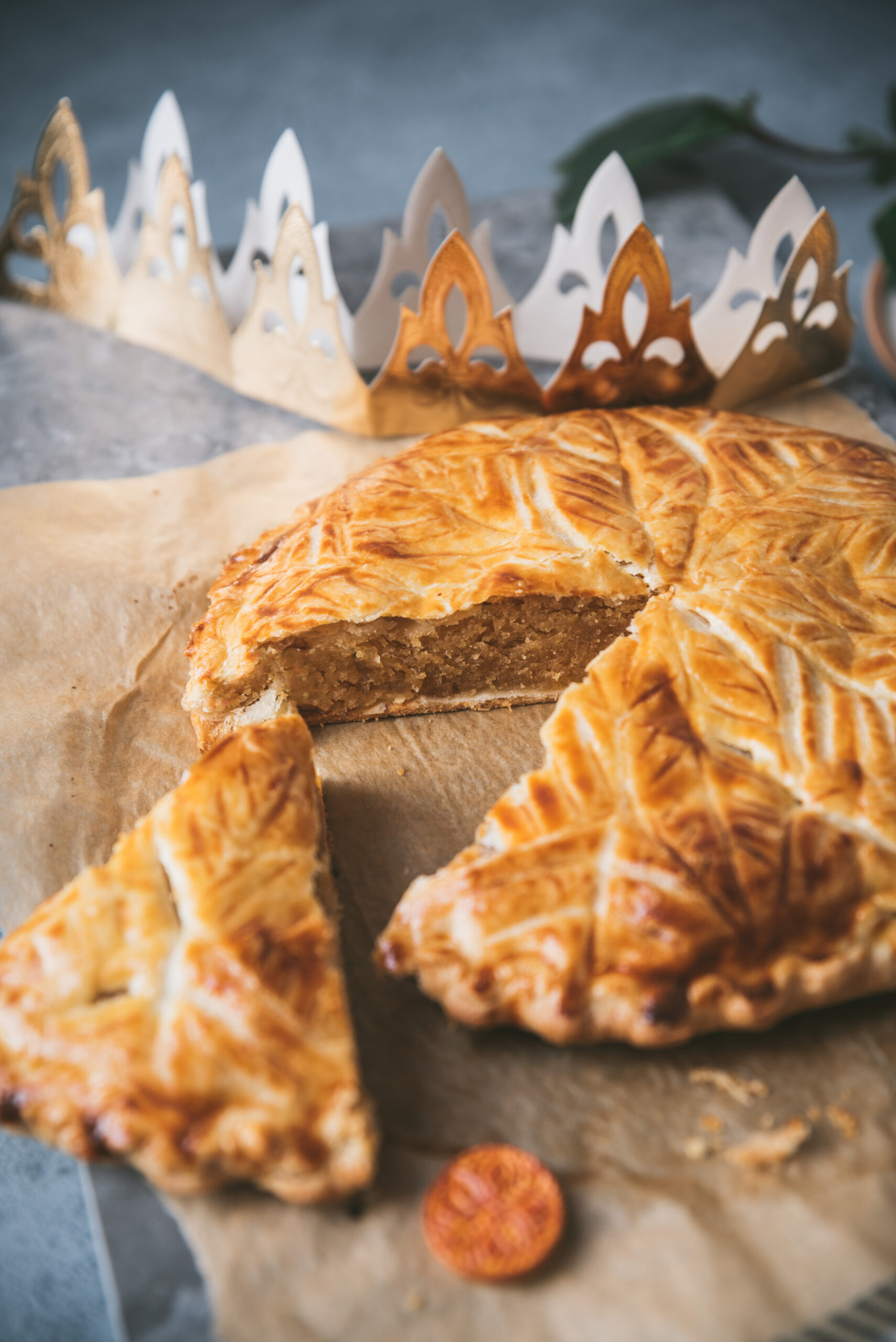 Galette des rois orange cannelle et gingembre