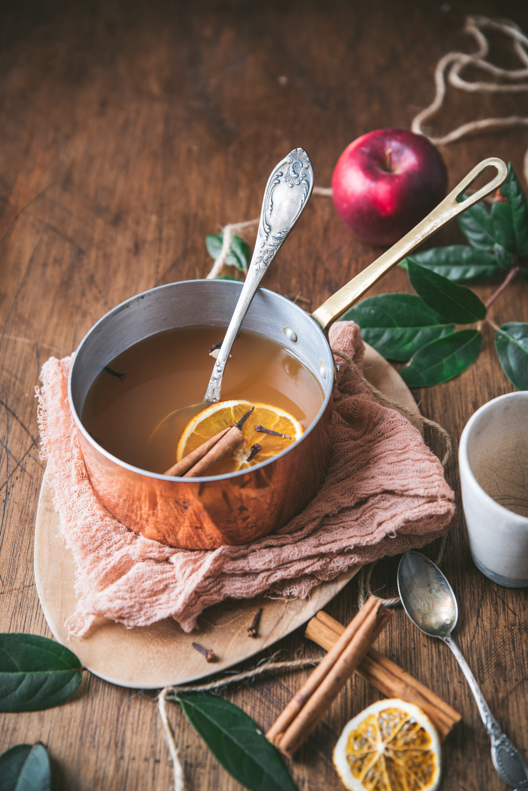 idées recettes à cuisiner en automne jus de pomme chaud epices